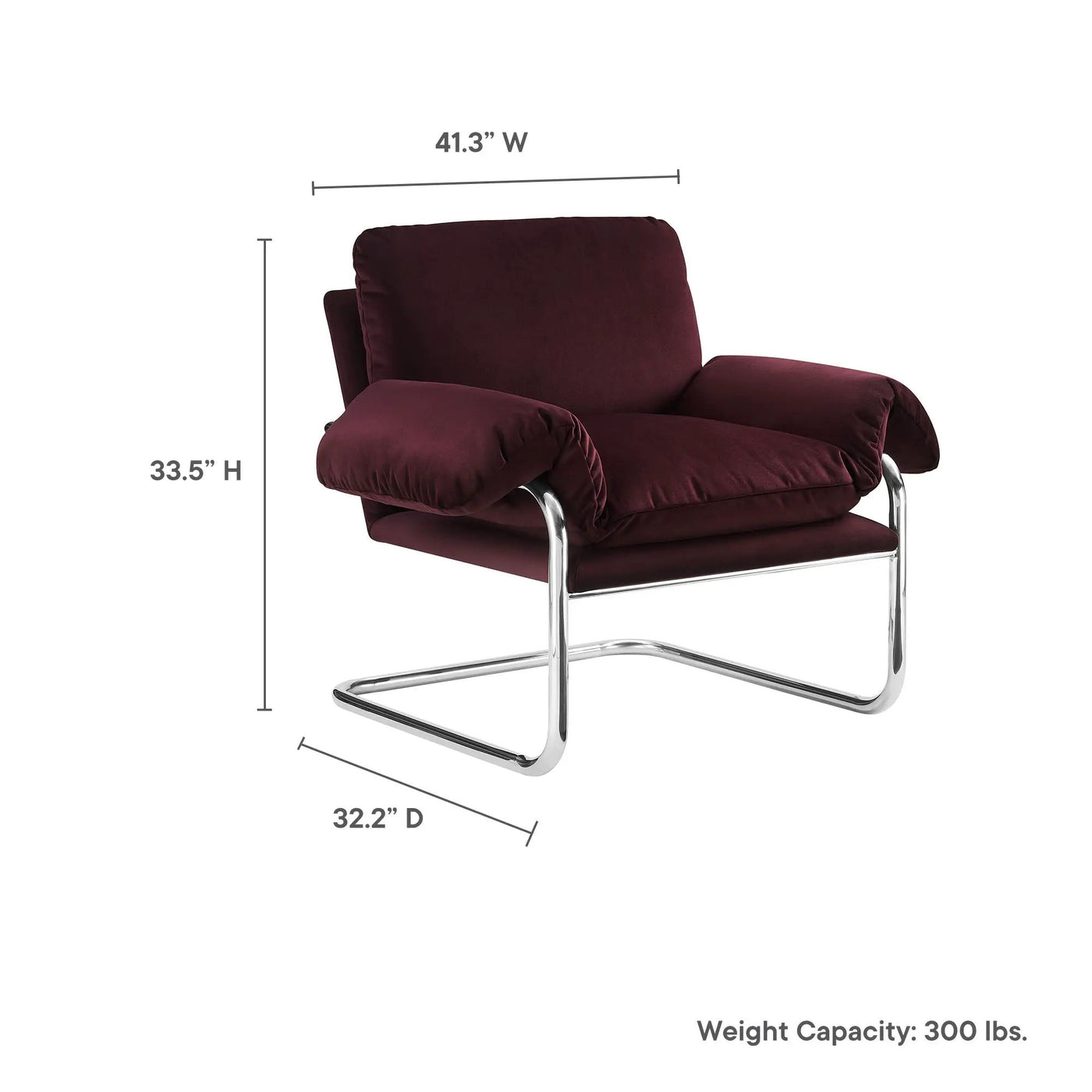 Ansel Performance Velvet Accent Chair by Modway by HouseOfZazla