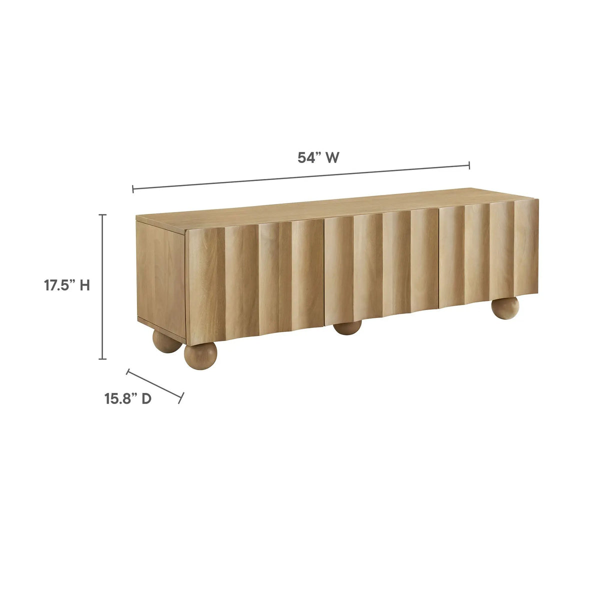 Sorren Scalloped 54" Wood TV Stand by Modway by HouseOfZazla