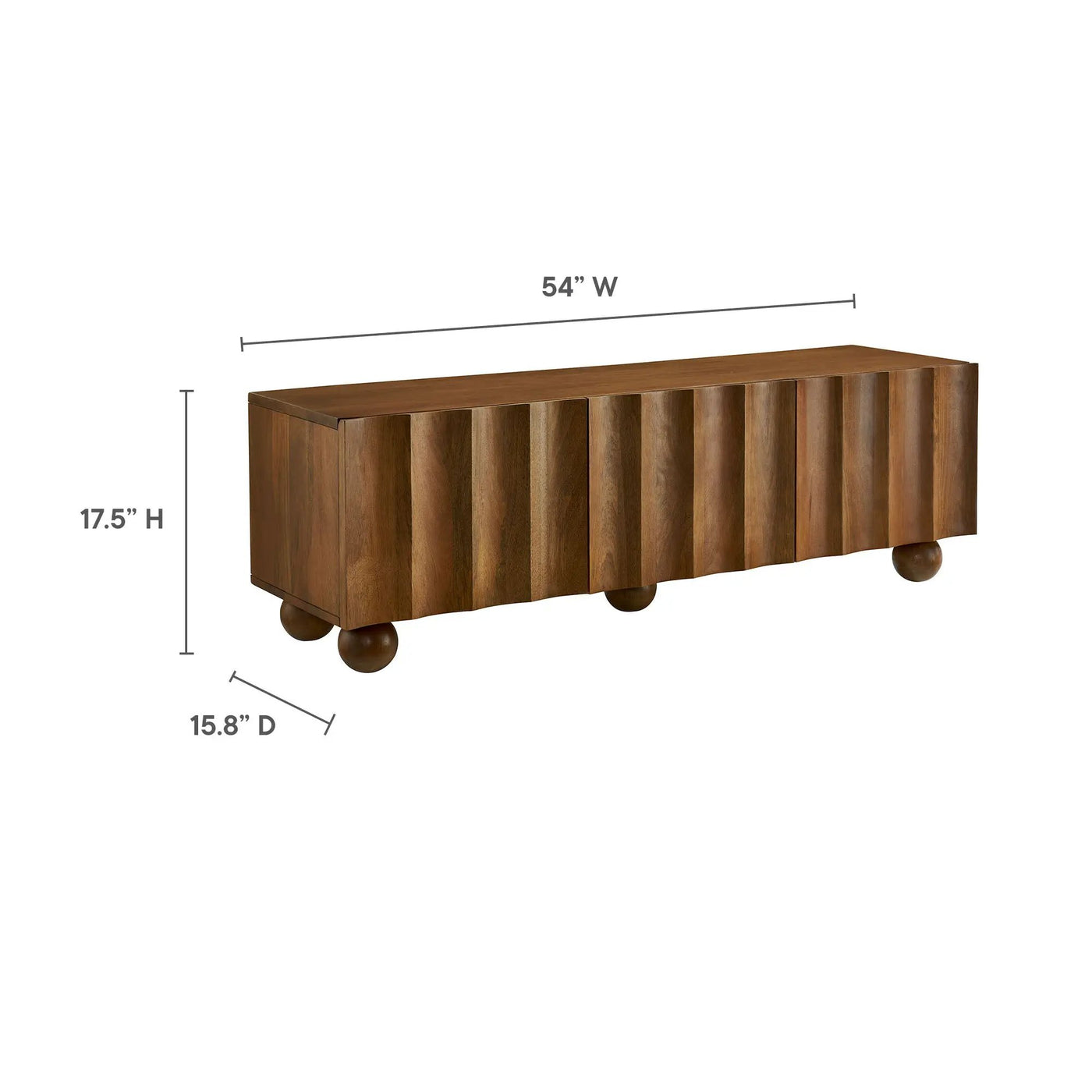 Sorren Scalloped 54" Wood TV Stand by Modway by HouseOfZazla