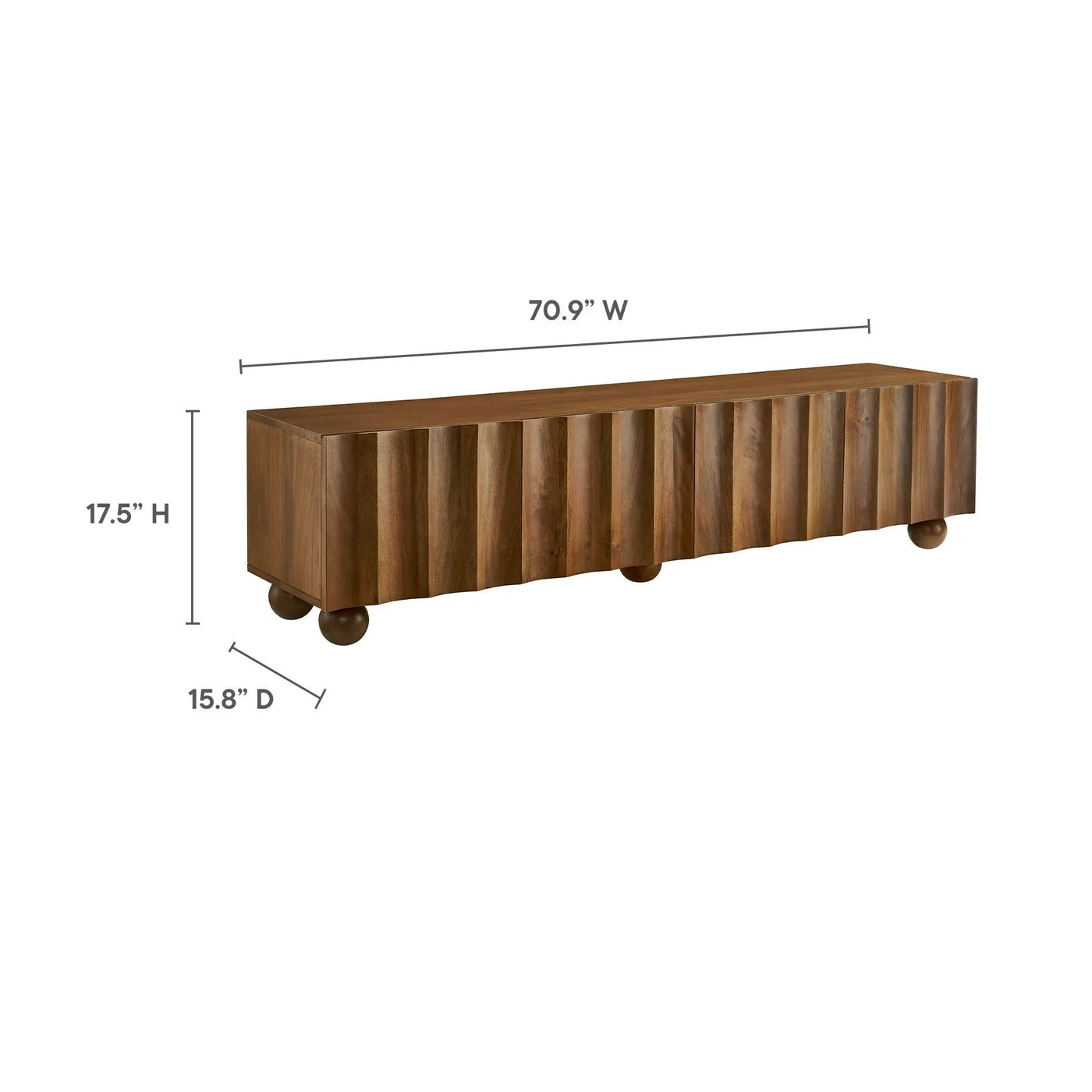 Sorren Scalloped 71" Wood TV Stand by Modway by HouseOfZazla
