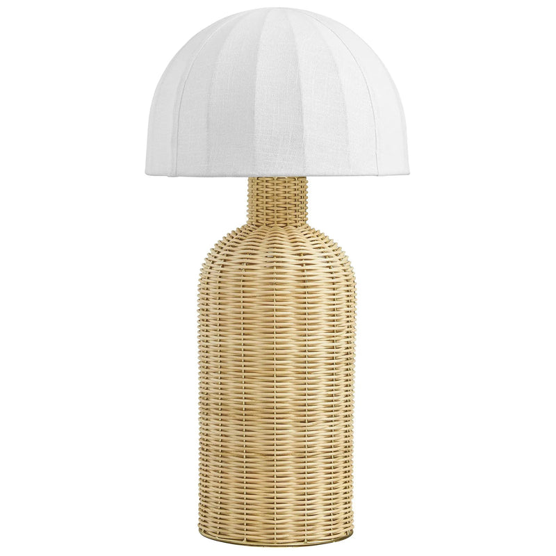 Santo Rattan Table Lamp with Dome Shade by Modway by HouseOfZazla