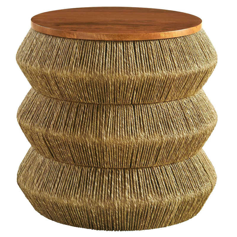 Maris Seagrass and Wood End Table by Modway by HouseOfZazla