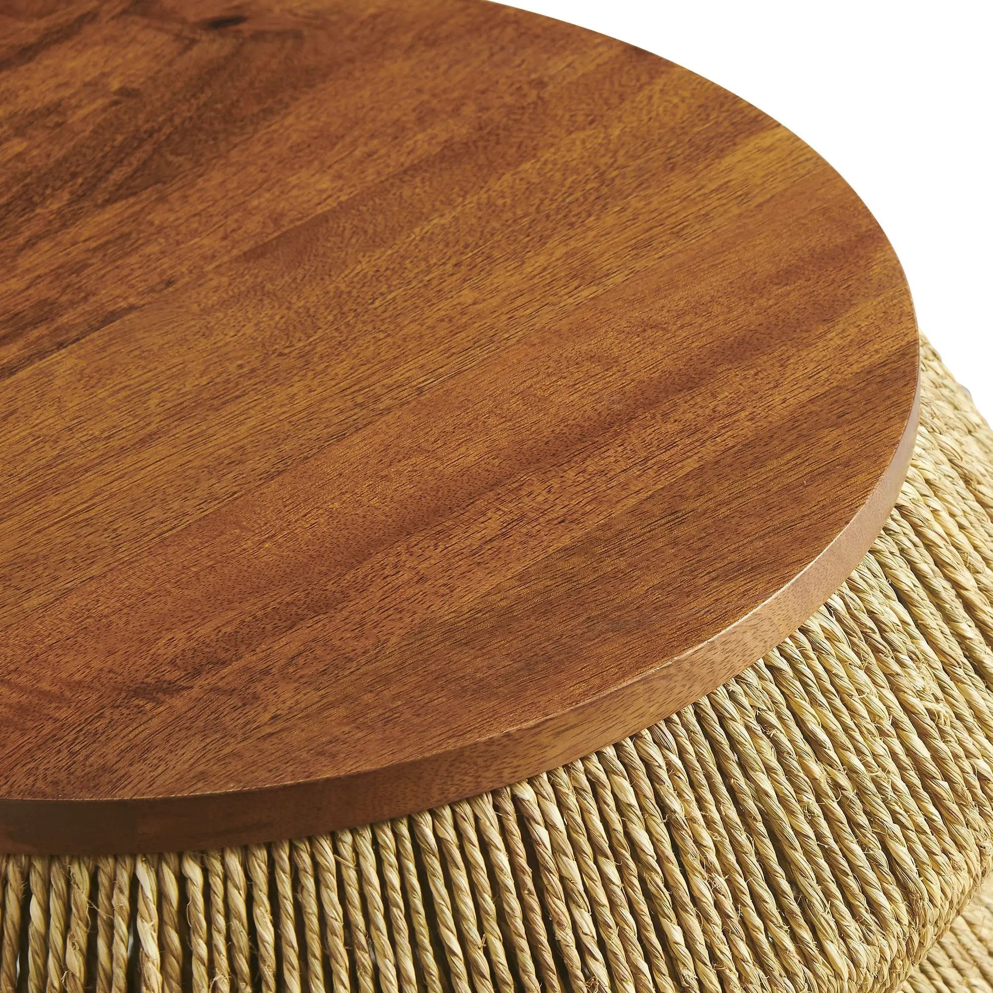Maris Seagrass and Wood End Table by Modway by HouseOfZazla