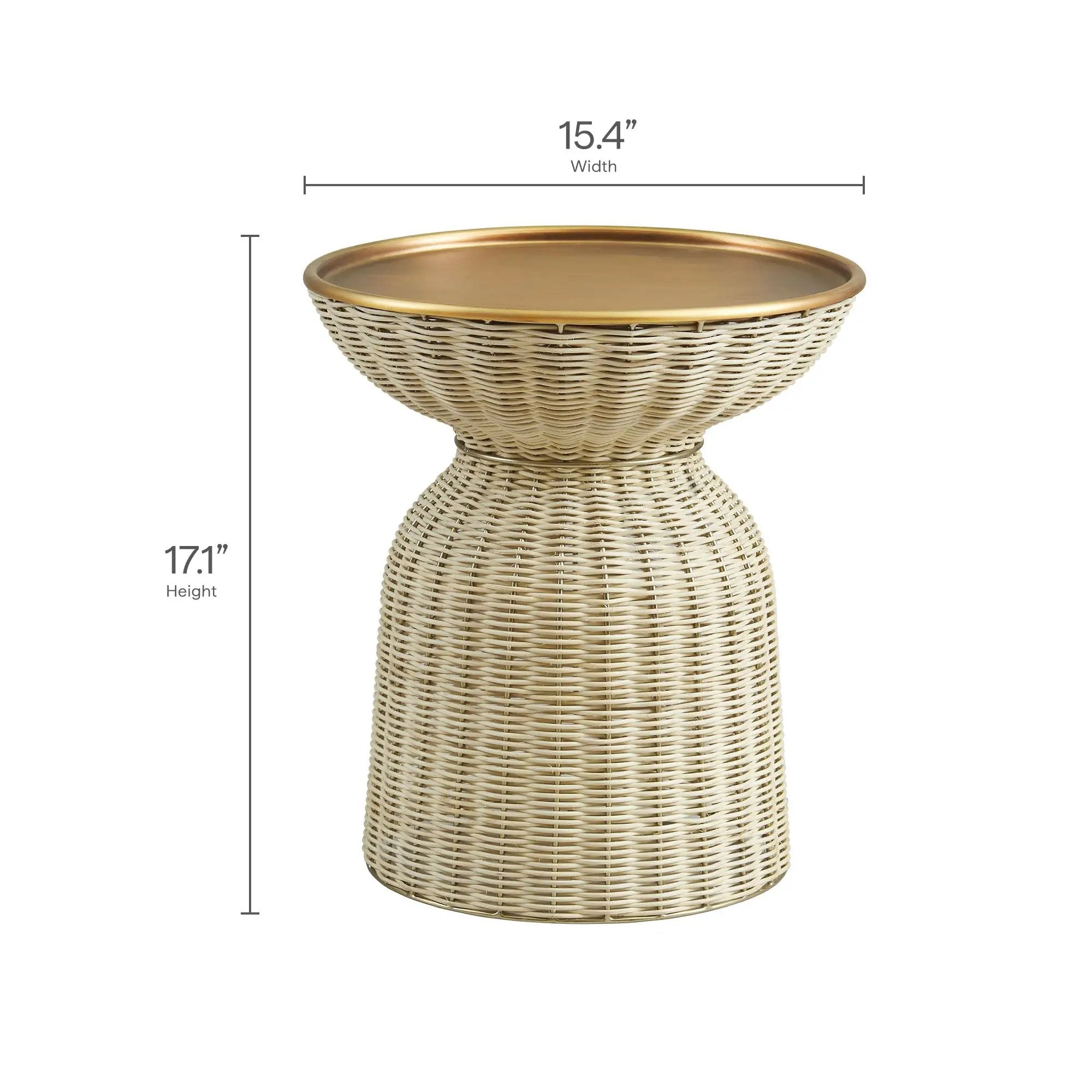 Lazaro Round Rattan Side Table by Modway by HouseOfZazla
