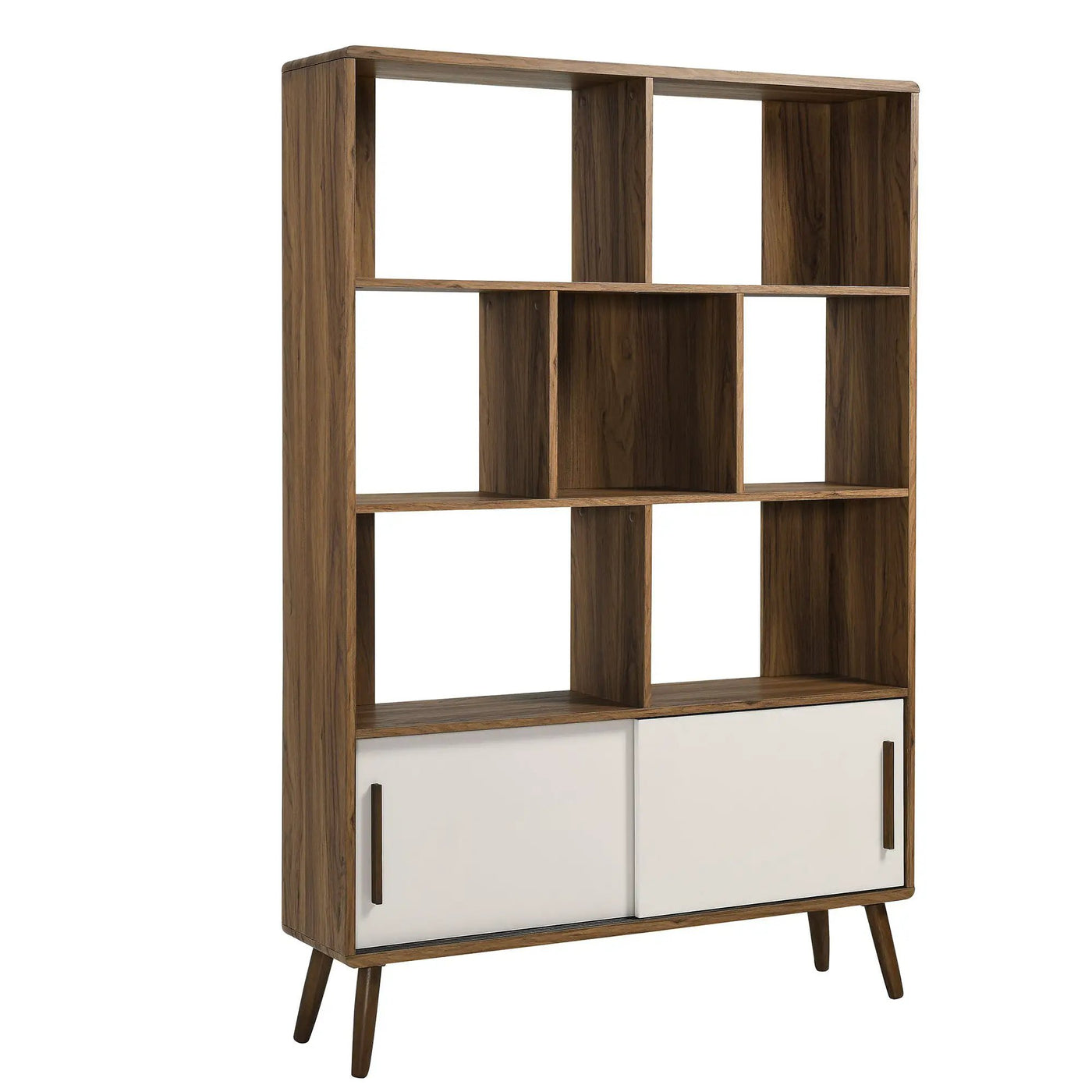 Transmit 45" Four-Tier Bookcase with Sliding Doors by HouseOfZazla