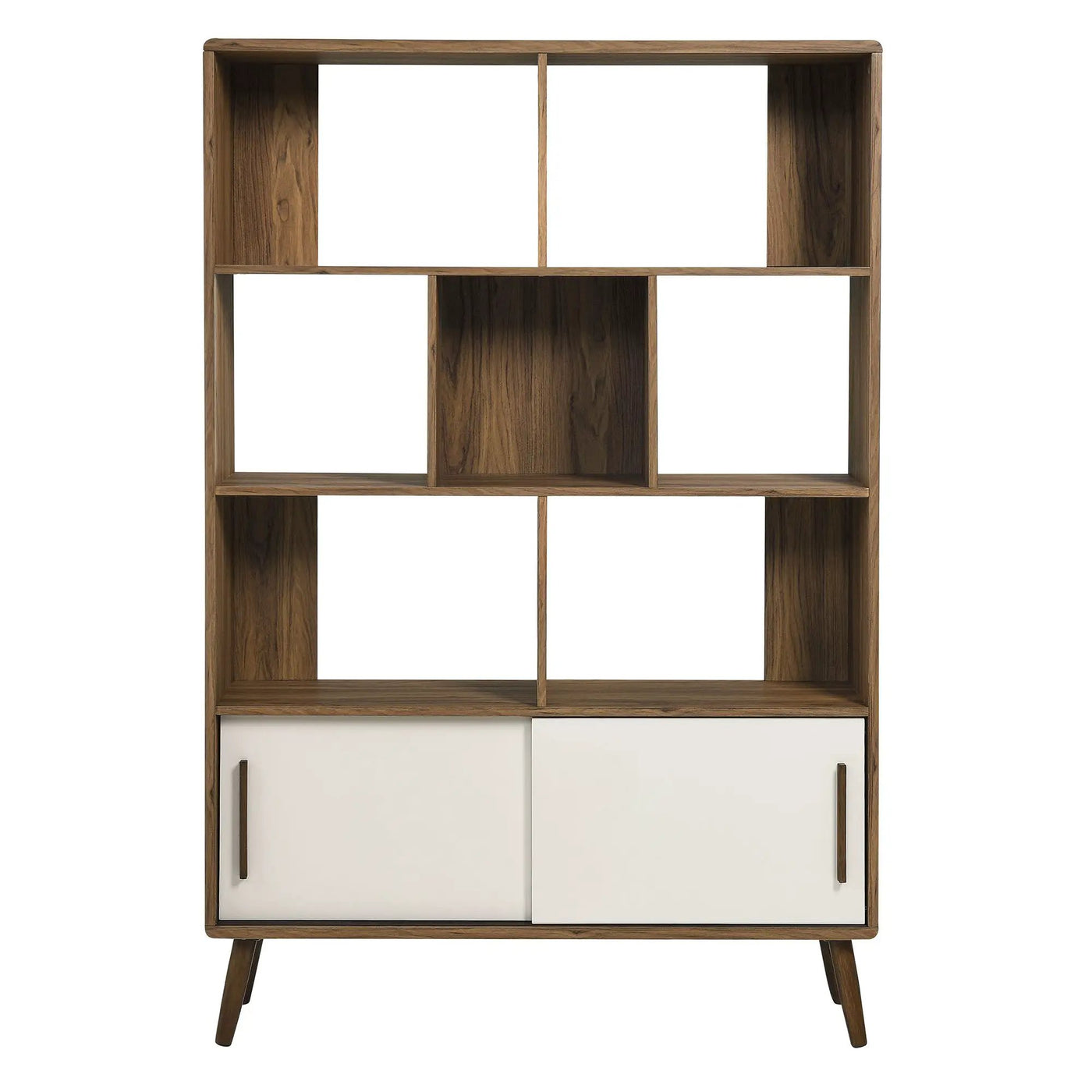 Transmit 45" Four-Tier Bookcase with Sliding Doors by HouseOfZazla