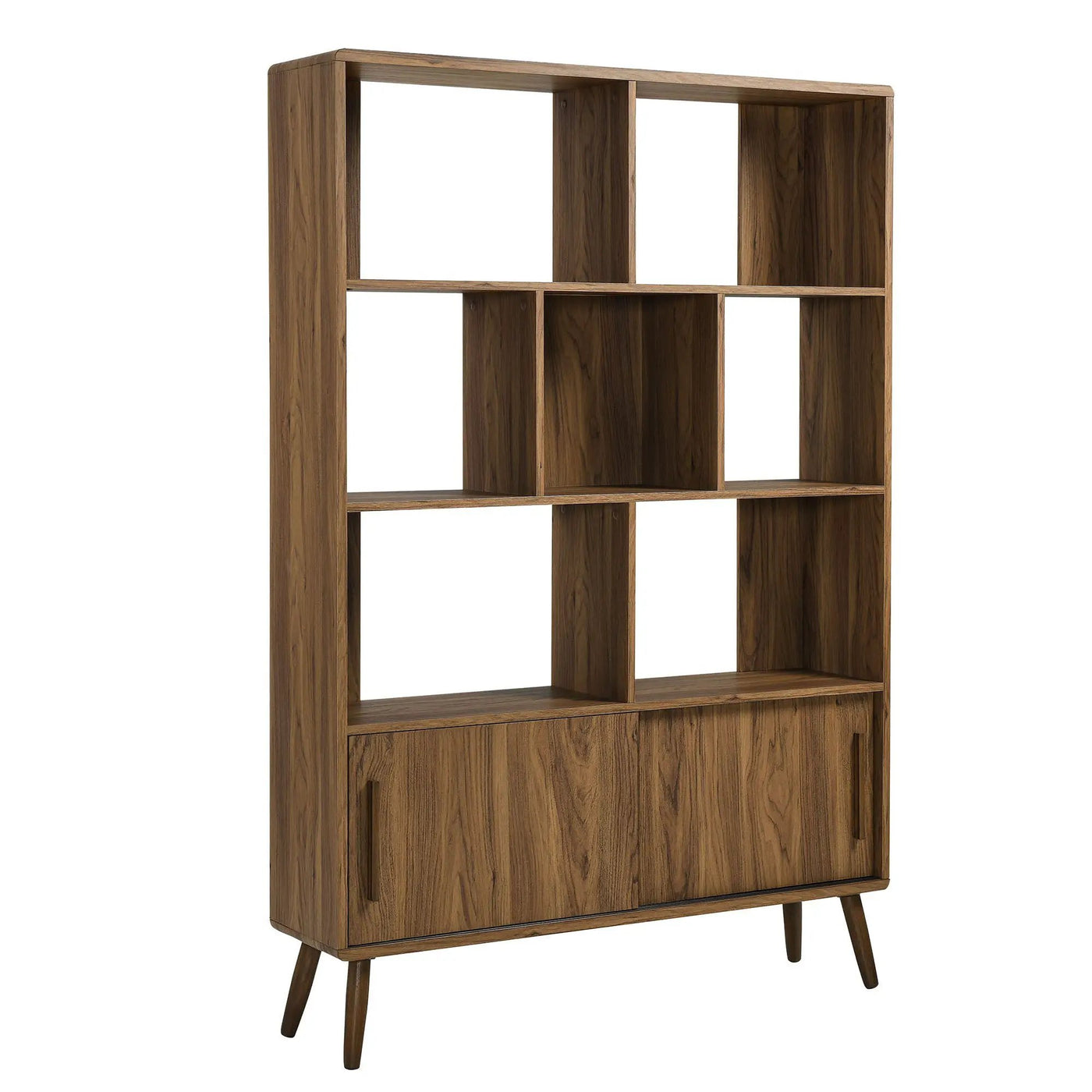 Transmit 45" Four-Tier Bookcase with Sliding Doors by HouseOfZazla
