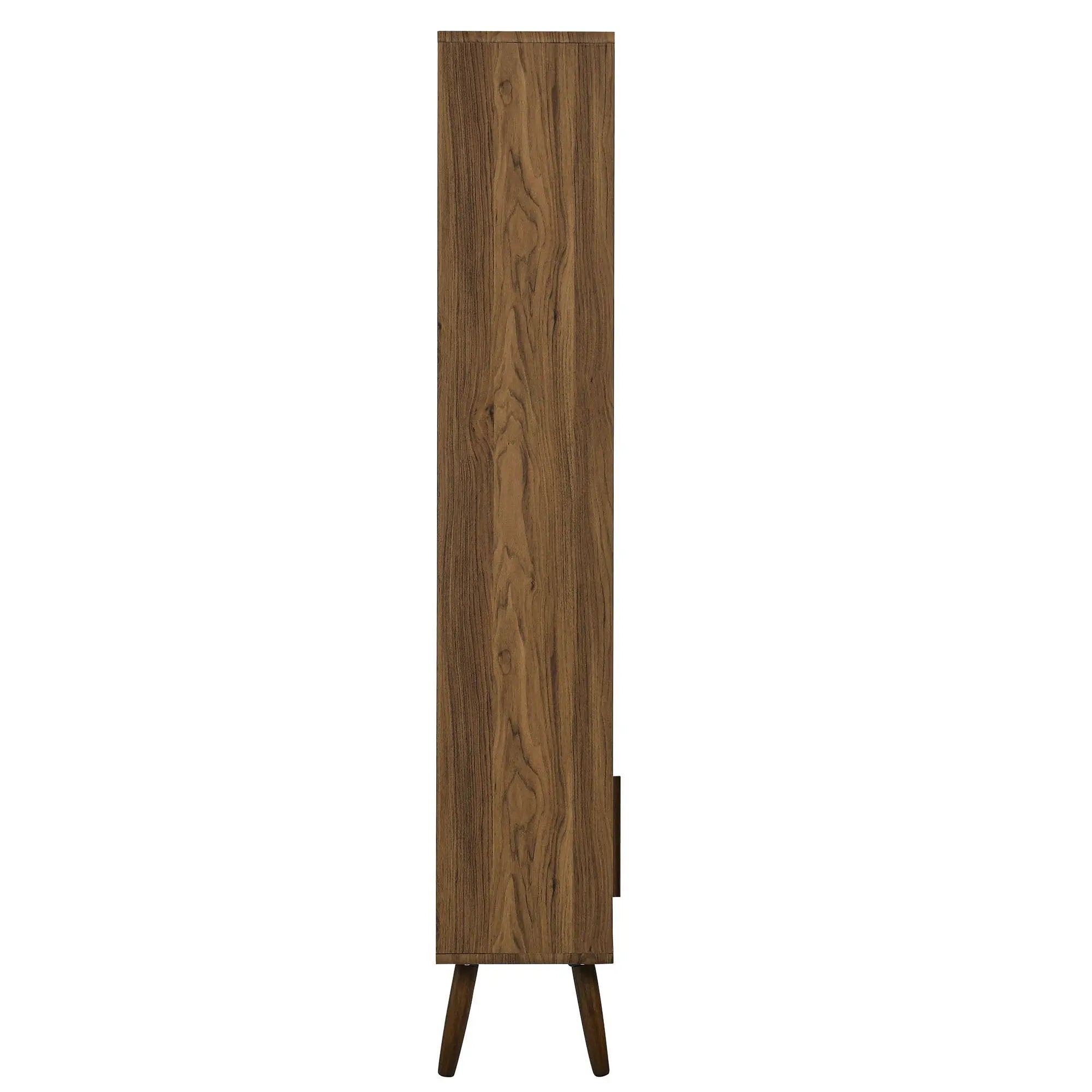 Transmit 45" Four-Tier Bookcase with Sliding Doors by HouseOfZazla