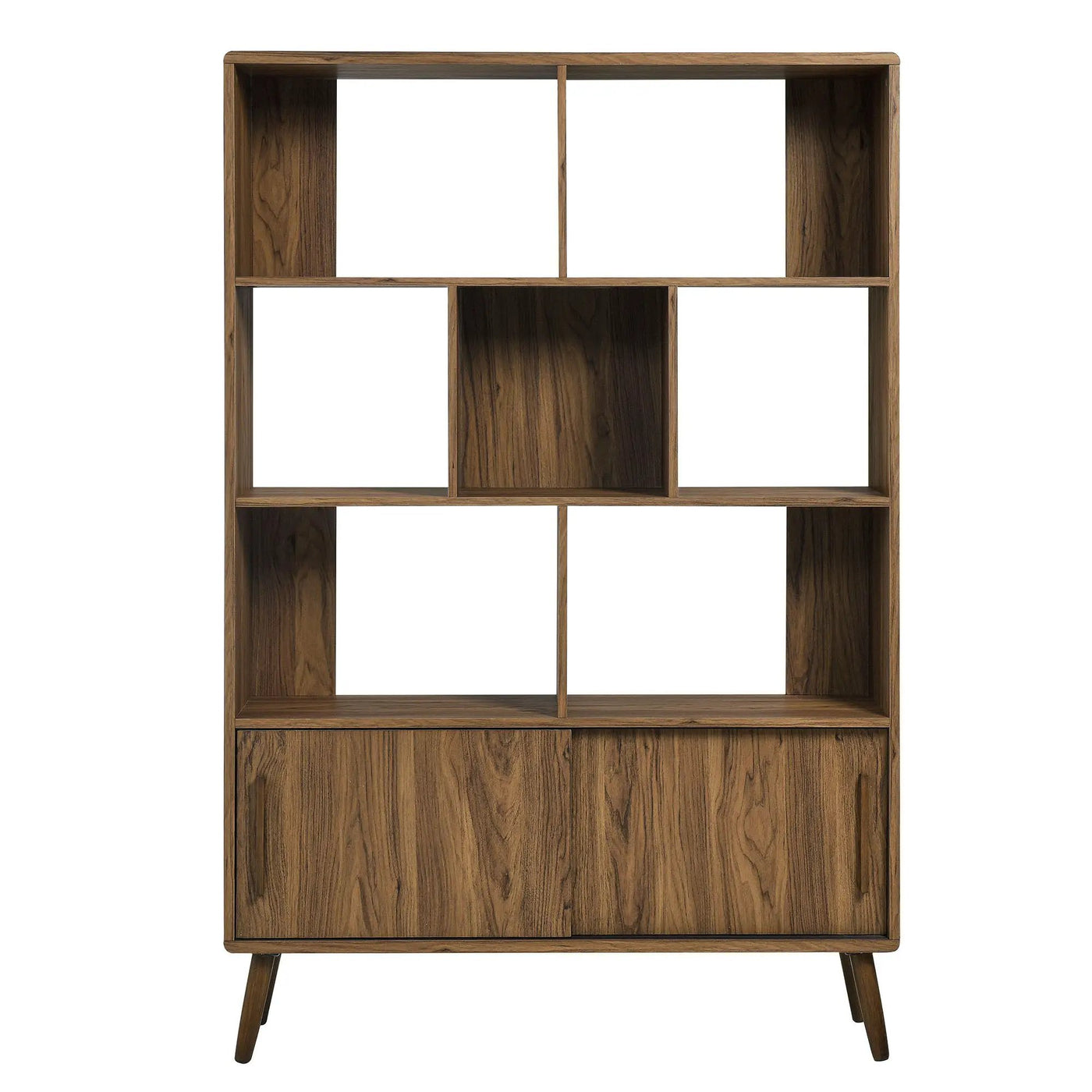 Transmit 45" Four-Tier Bookcase with Sliding Doors by HouseOfZazla