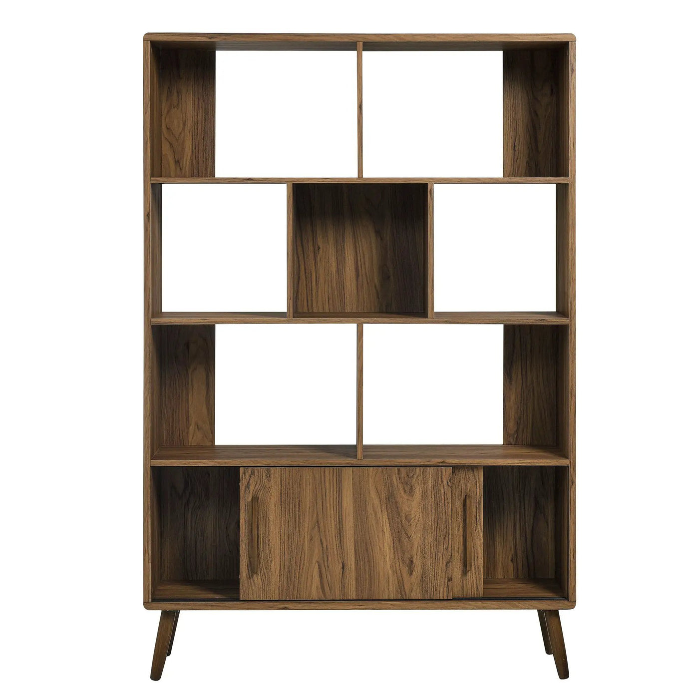 Transmit 45" Four-Tier Bookcase with Sliding Doors by HouseOfZazla