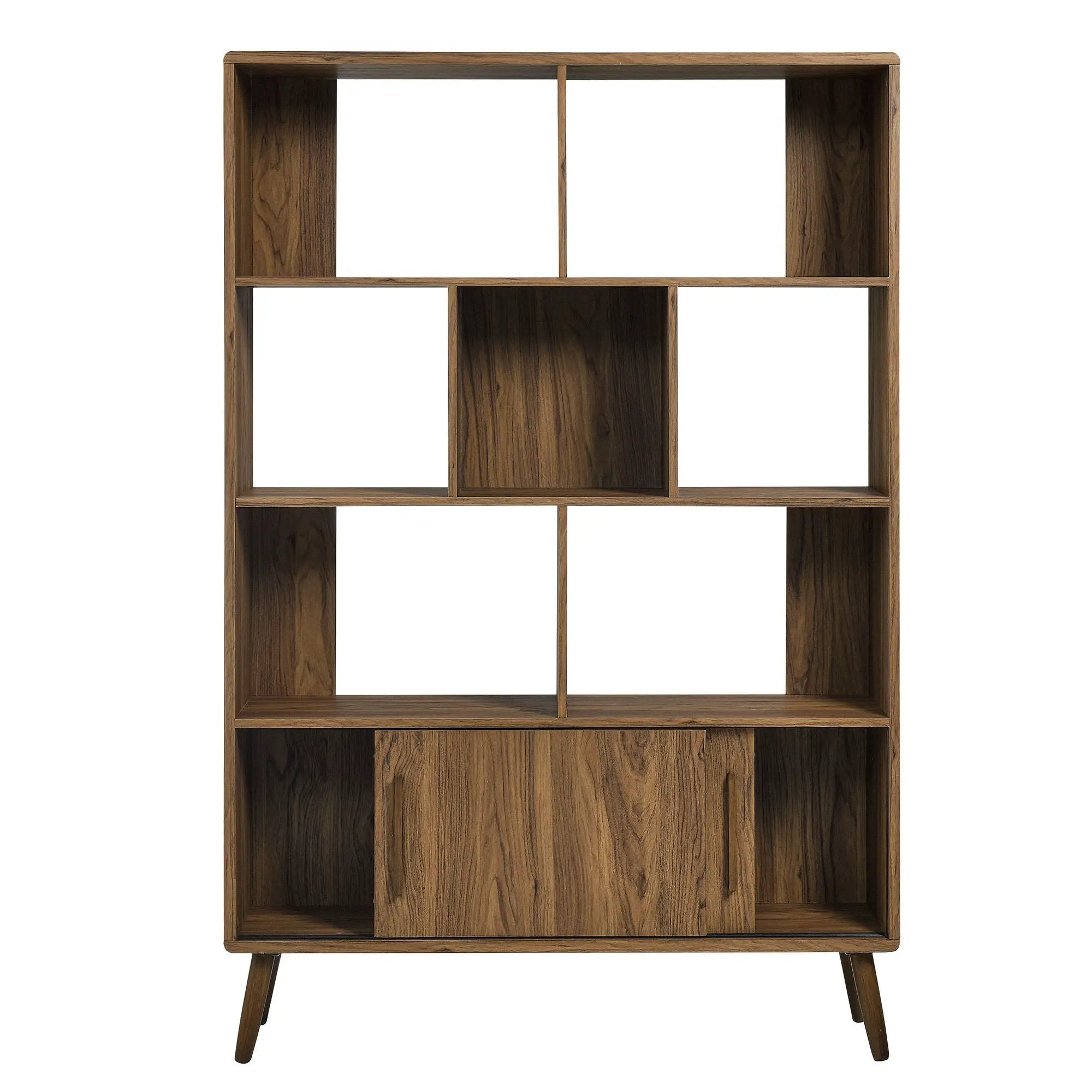 Transmit 45" Four-Tier Bookcase with Sliding Doors by HouseOfZazla