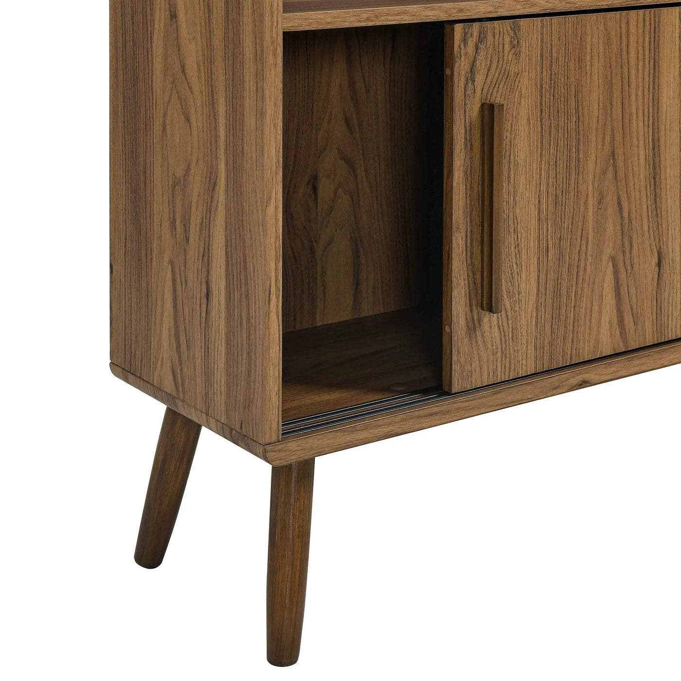 Transmit 45" Four-Tier Bookcase with Sliding Doors by HouseOfZazla