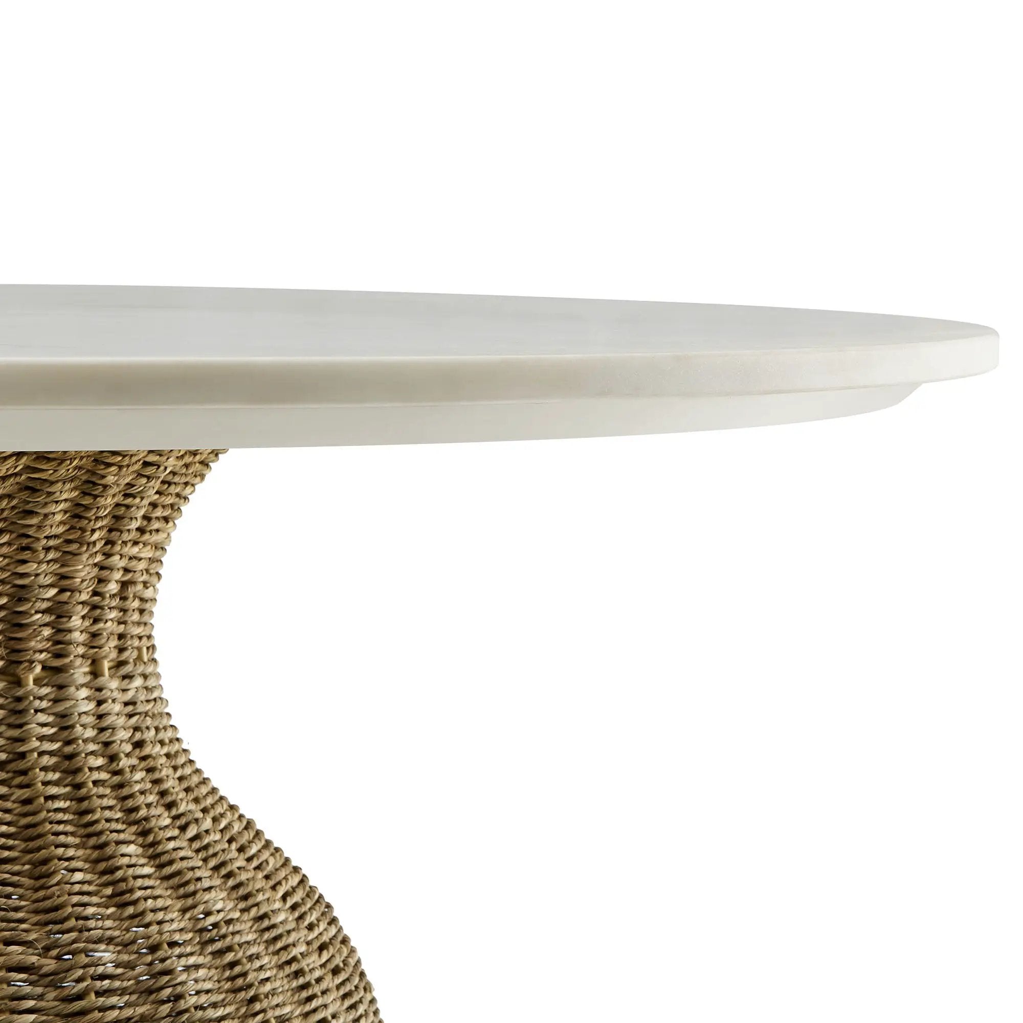 Zale 36" Marble and Seagrass Dining Table by Modway by HouseOfZazla