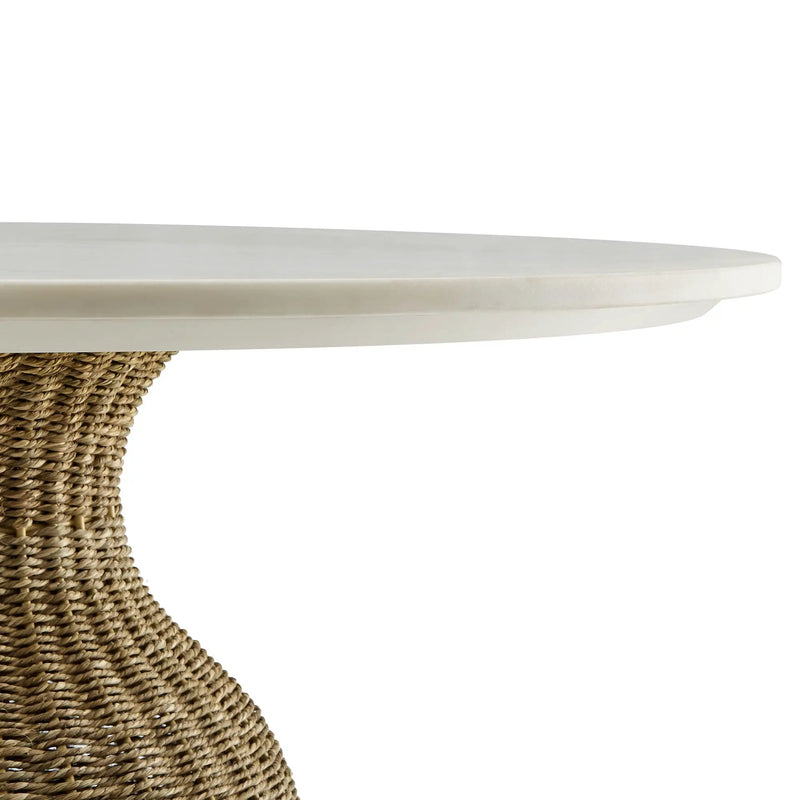 Zale 36" Marble and Seagrass Dining Table by Modway by HouseOfZazla