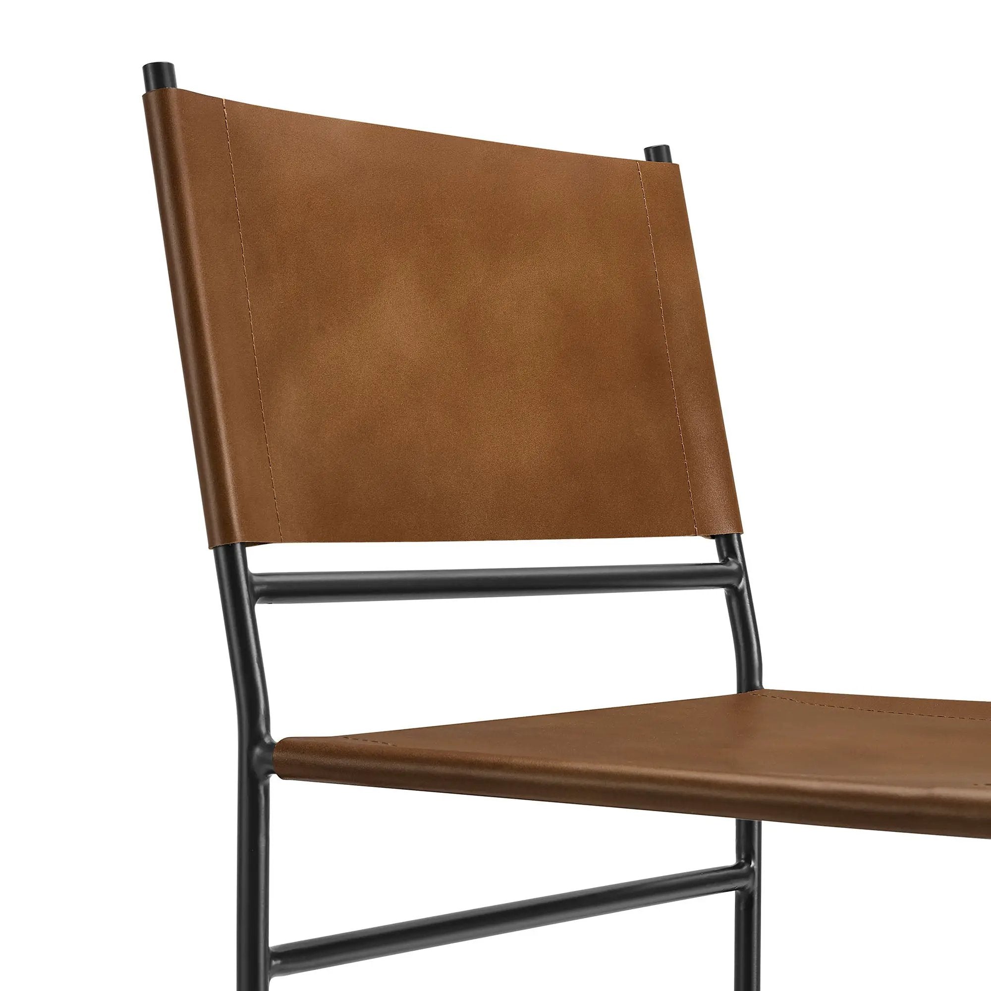 Thatcher Leather and Metal Dining Chair by Modway by HouseOfZazla