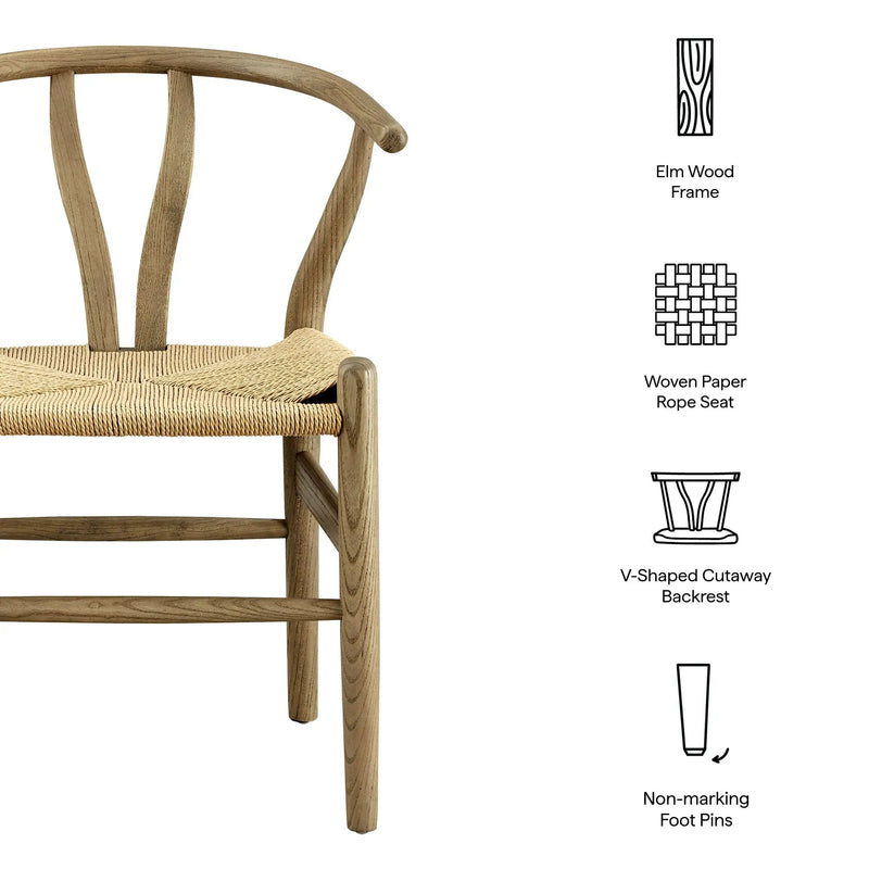 Amish 29" Wood Dining Chair by Modway by HouseOfZazla