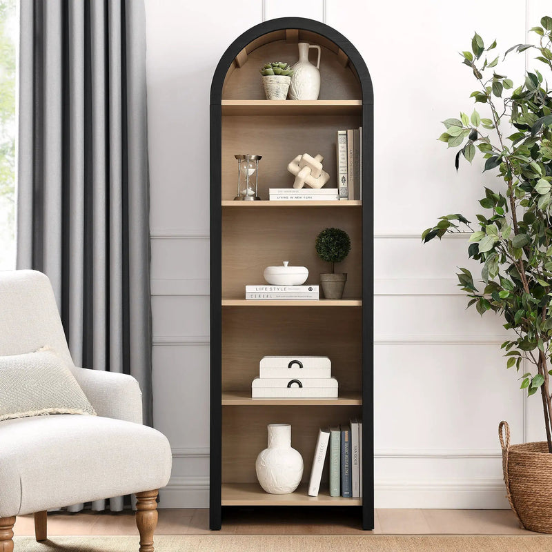 Evie Arched Narrow Bookcase Display Cabinet by Modway by HouseOfZazla