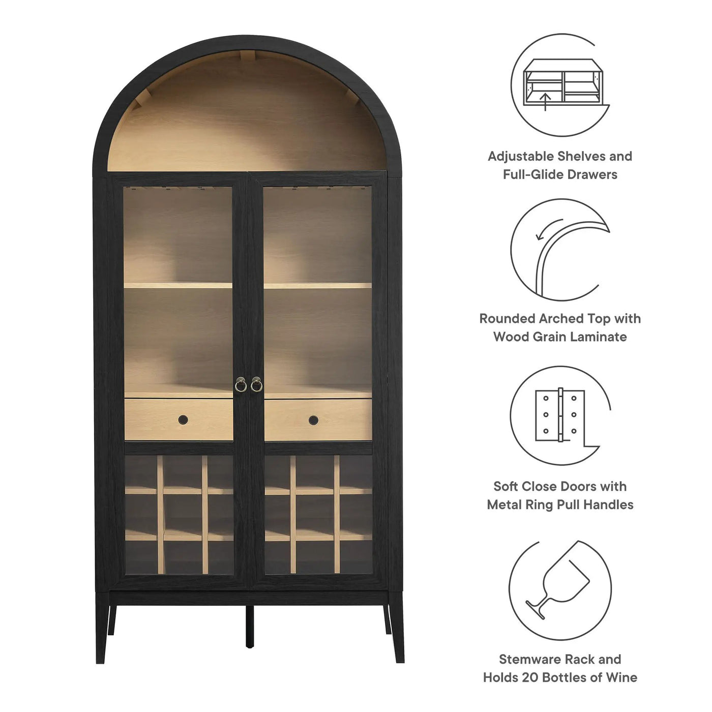 Nolan Arched Bar Cabinet by Modway by HouseOfZazla