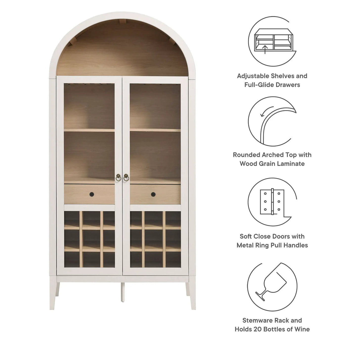 Nolan Arched Bar Cabinet by Modway by HouseOfZazla