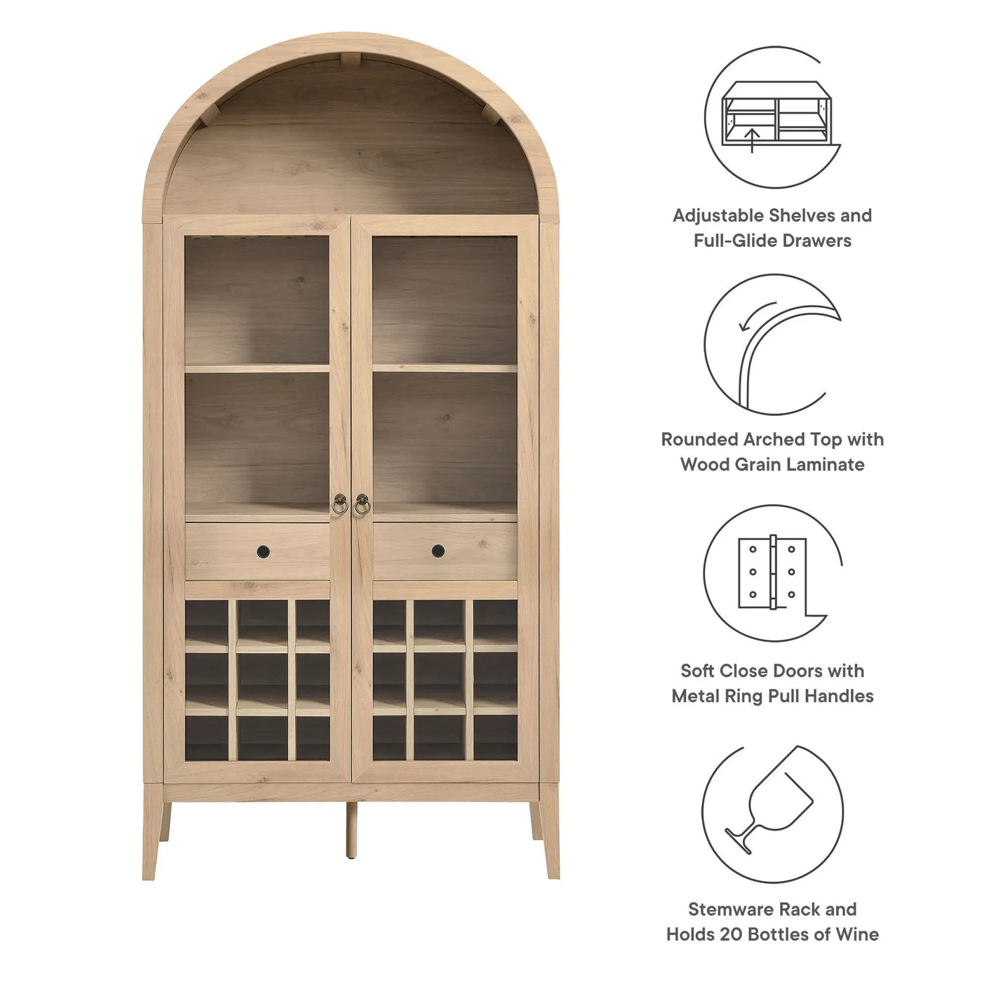 Nolan Arched Bar Cabinet by Modway by HouseOfZazla