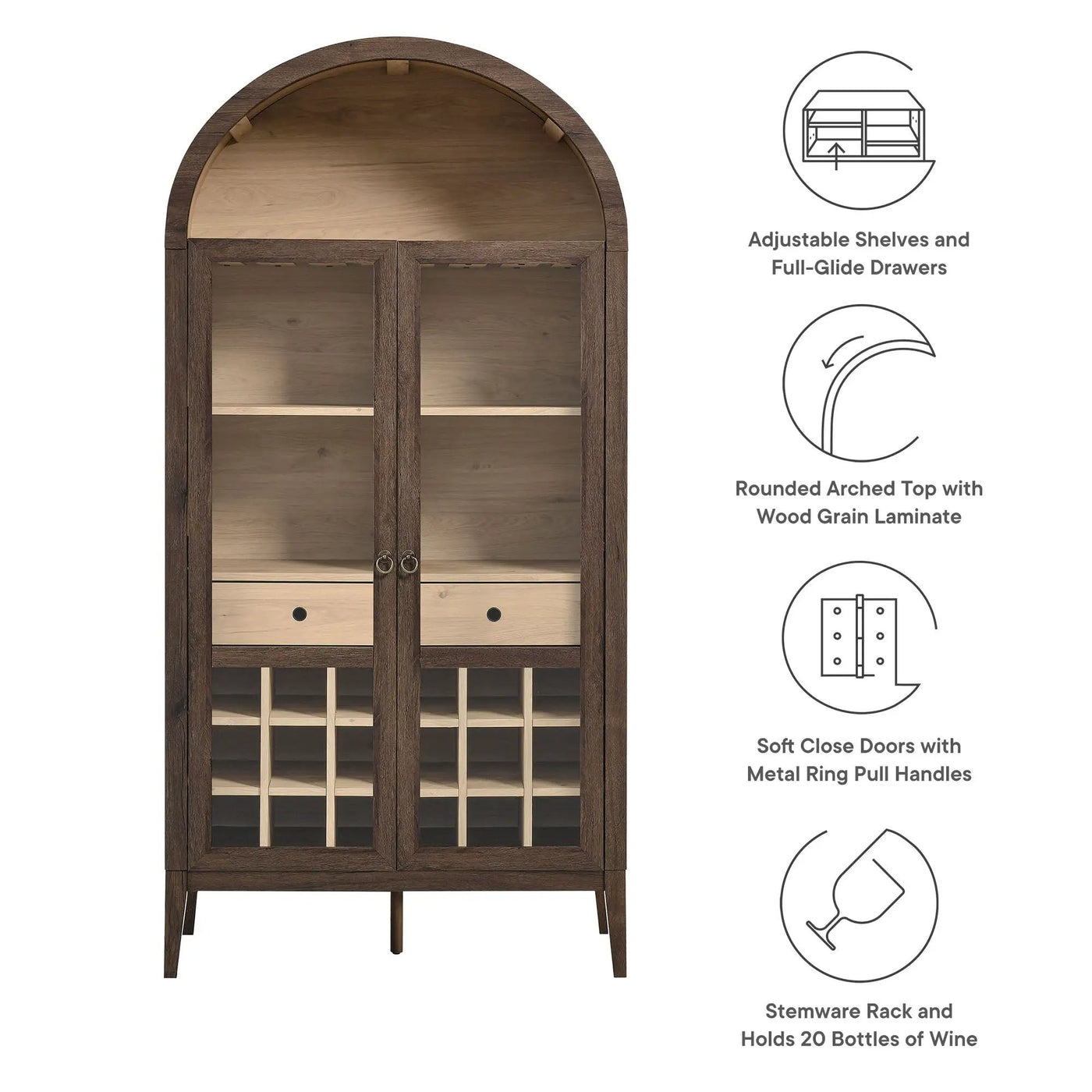 Nolan Arched Bar Cabinet by Modway by HouseOfZazla
