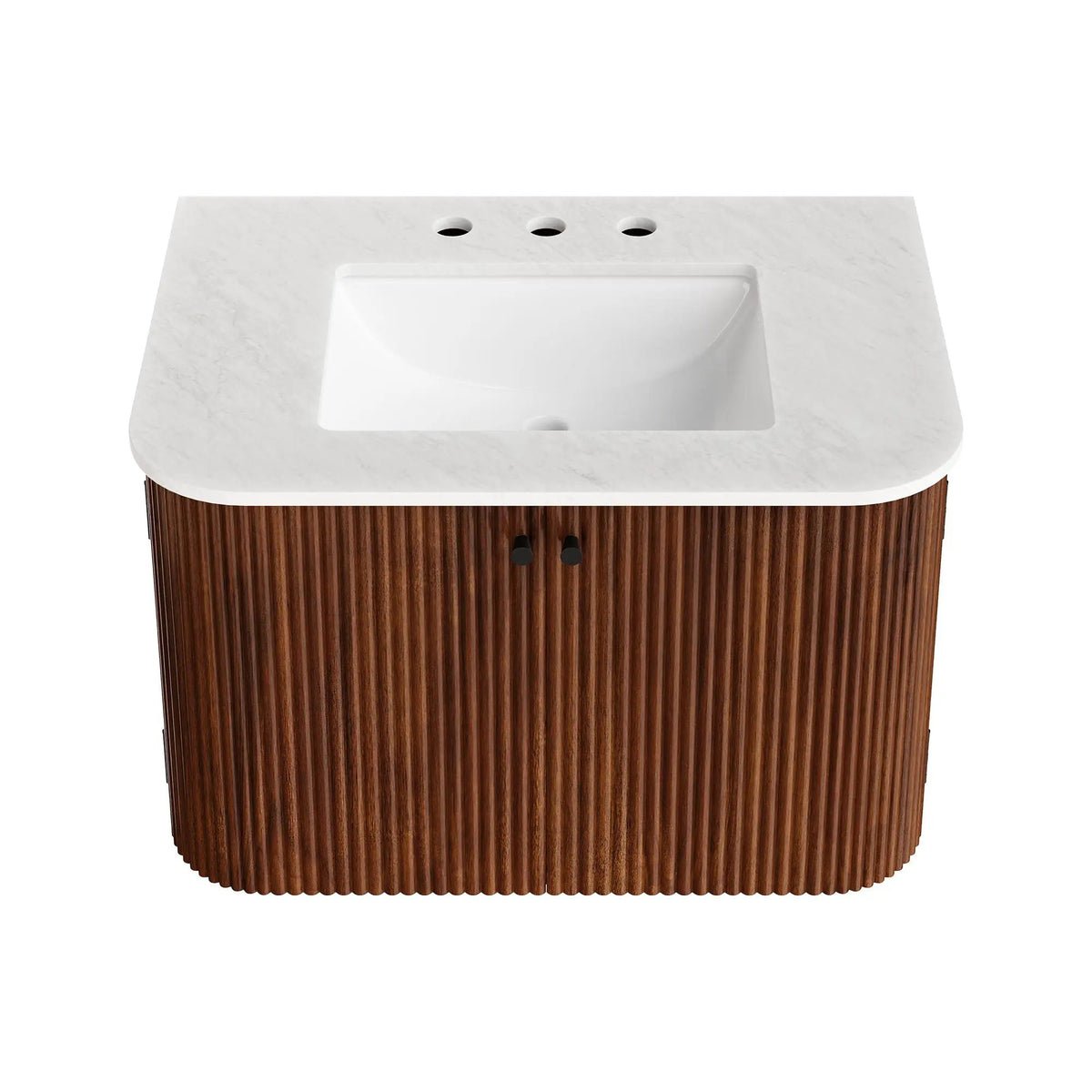 Zia 30" Wall-Mount Bathroom Vanity with Marble Sink by HouseOfZazla