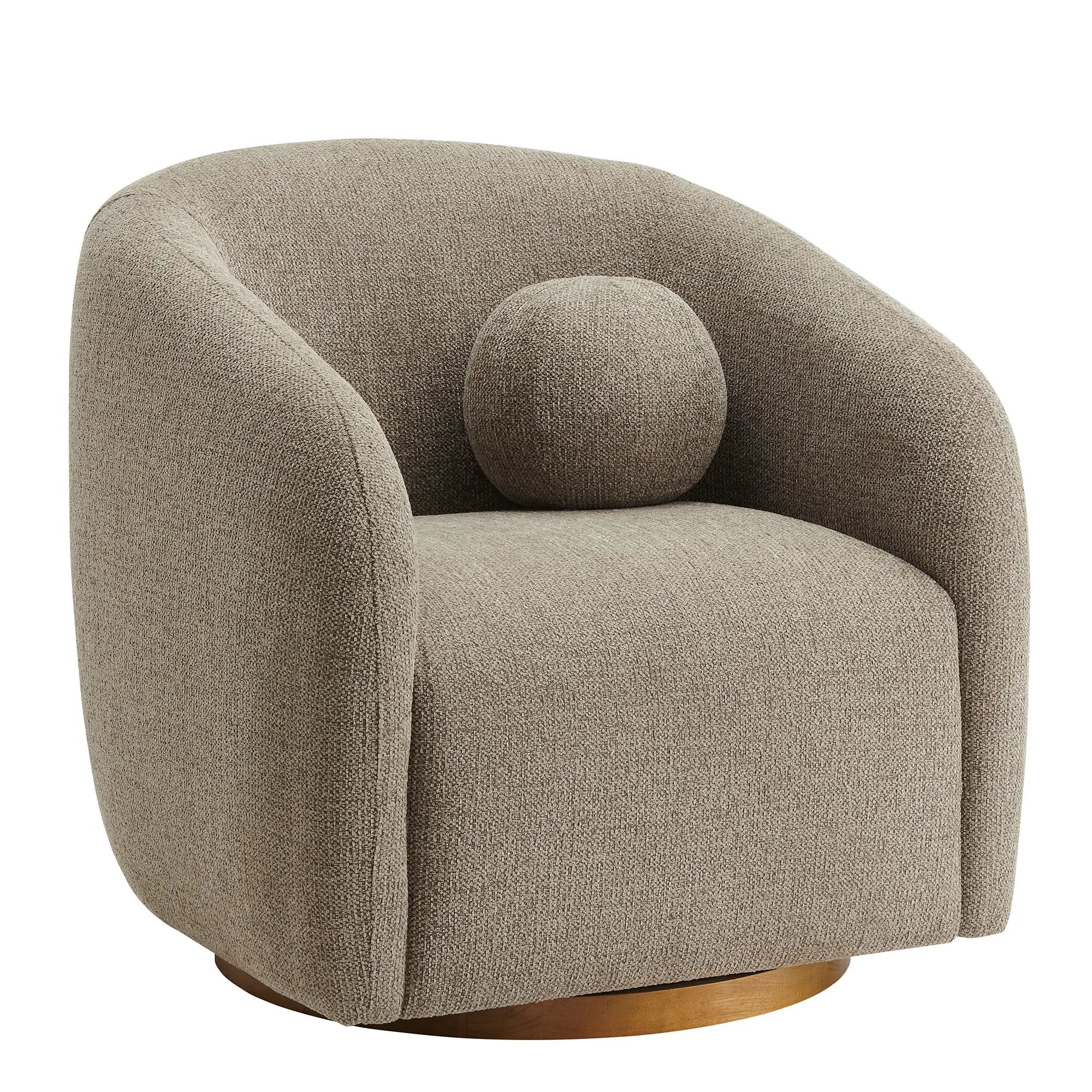 Holland Swivel Chenille Fabric Armchair by Modway by HouseOfZazla
