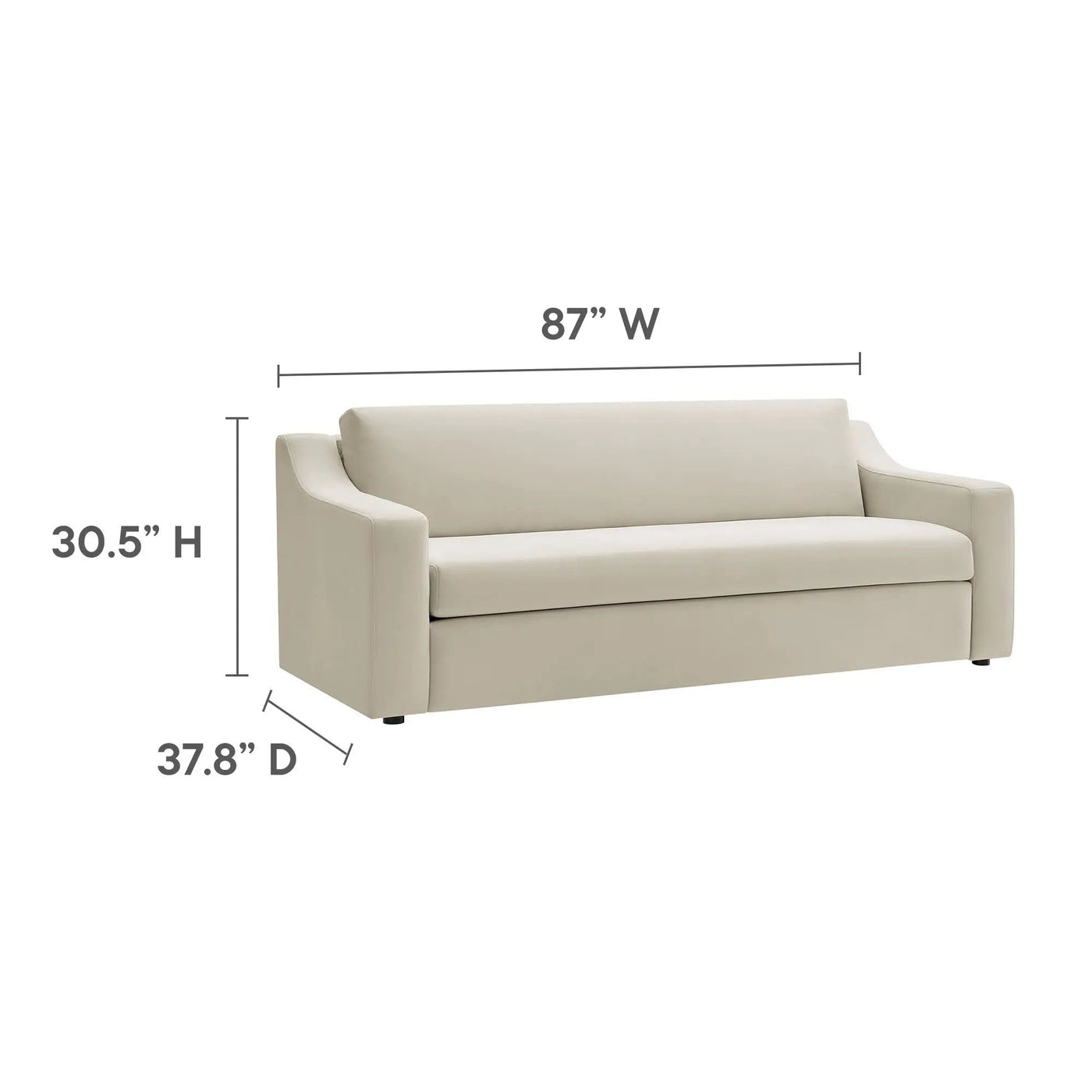 Liora Performance Velvet Sofa by Modway by HouseOfZazla