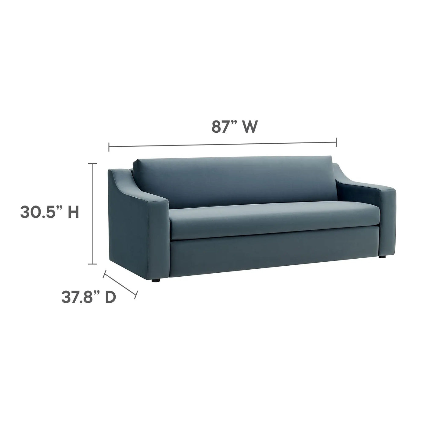 Liora Performance Velvet Sofa by Modway by HouseOfZazla