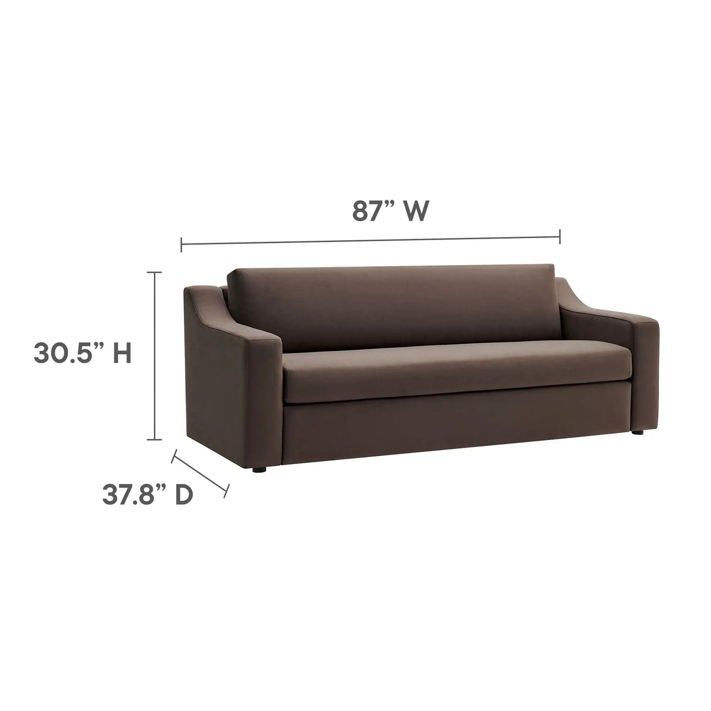 Liora Performance Velvet Sofa by Modway by HouseOfZazla