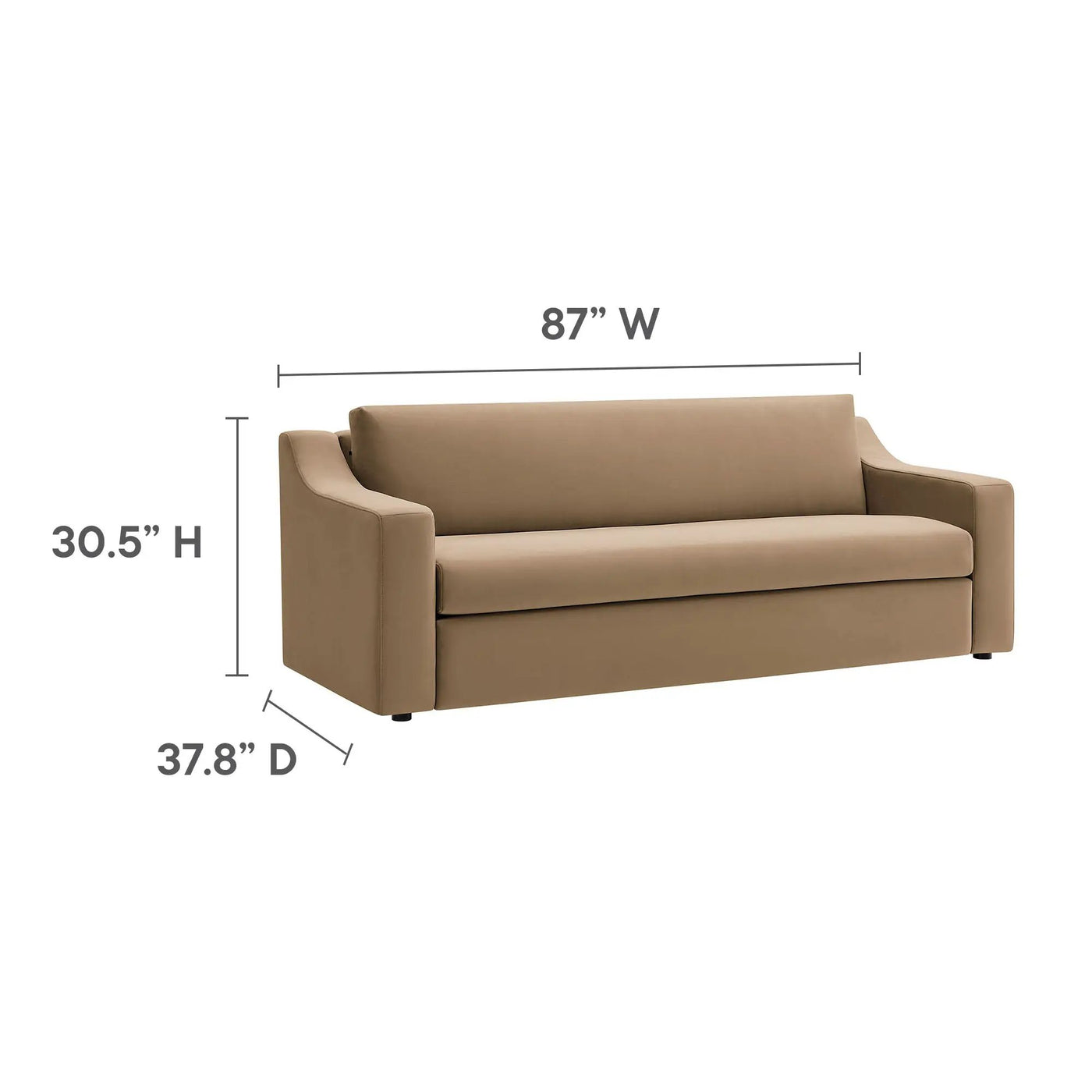 Liora Performance Velvet Sofa by Modway by HouseOfZazla