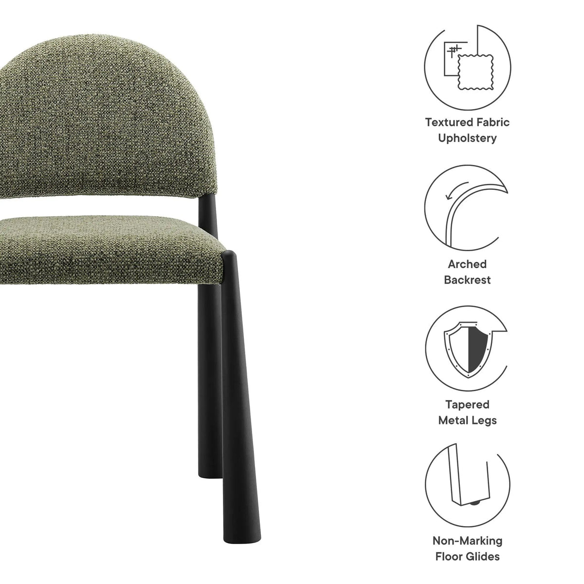 Hayley Upholstered Fabric Dining Side Chair by Modway by HouseOfZazla