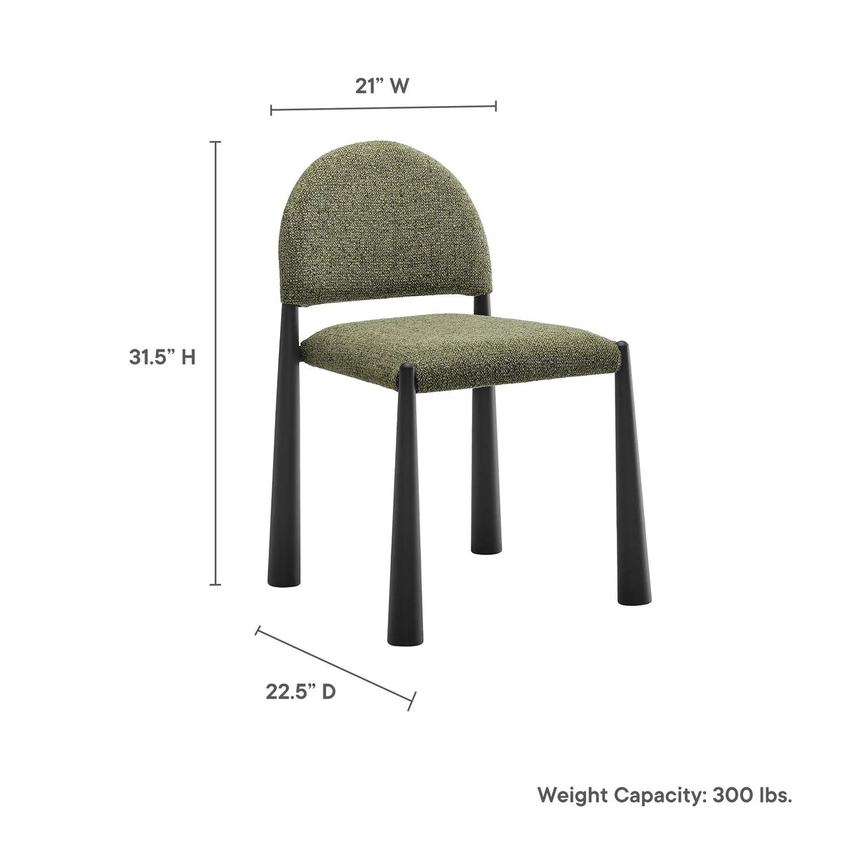 Hayley Upholstered Fabric Dining Side Chair by Modway by HouseOfZazla