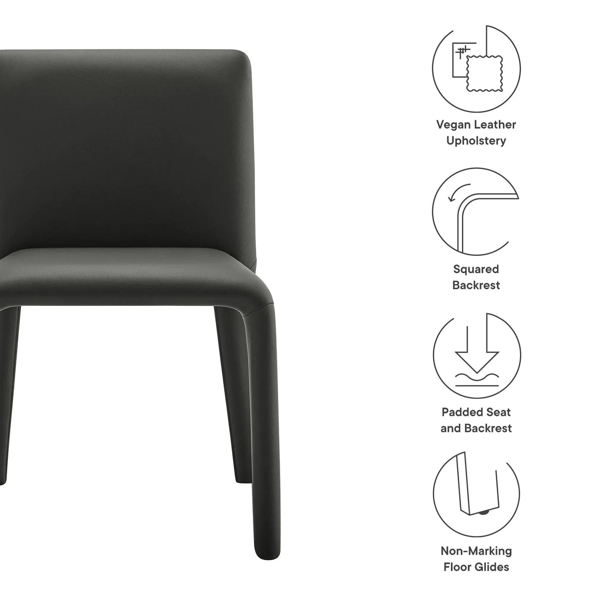 Rhodes Vegan Leather Upholstered Dining Chair by Modway by HouseOfZazla