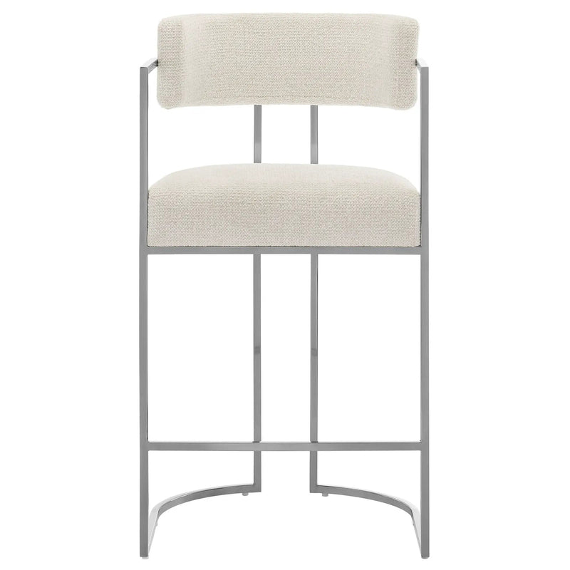 Huron Curved Back Fabric and Metal Counter Stool by Modway by HouseOfZazla