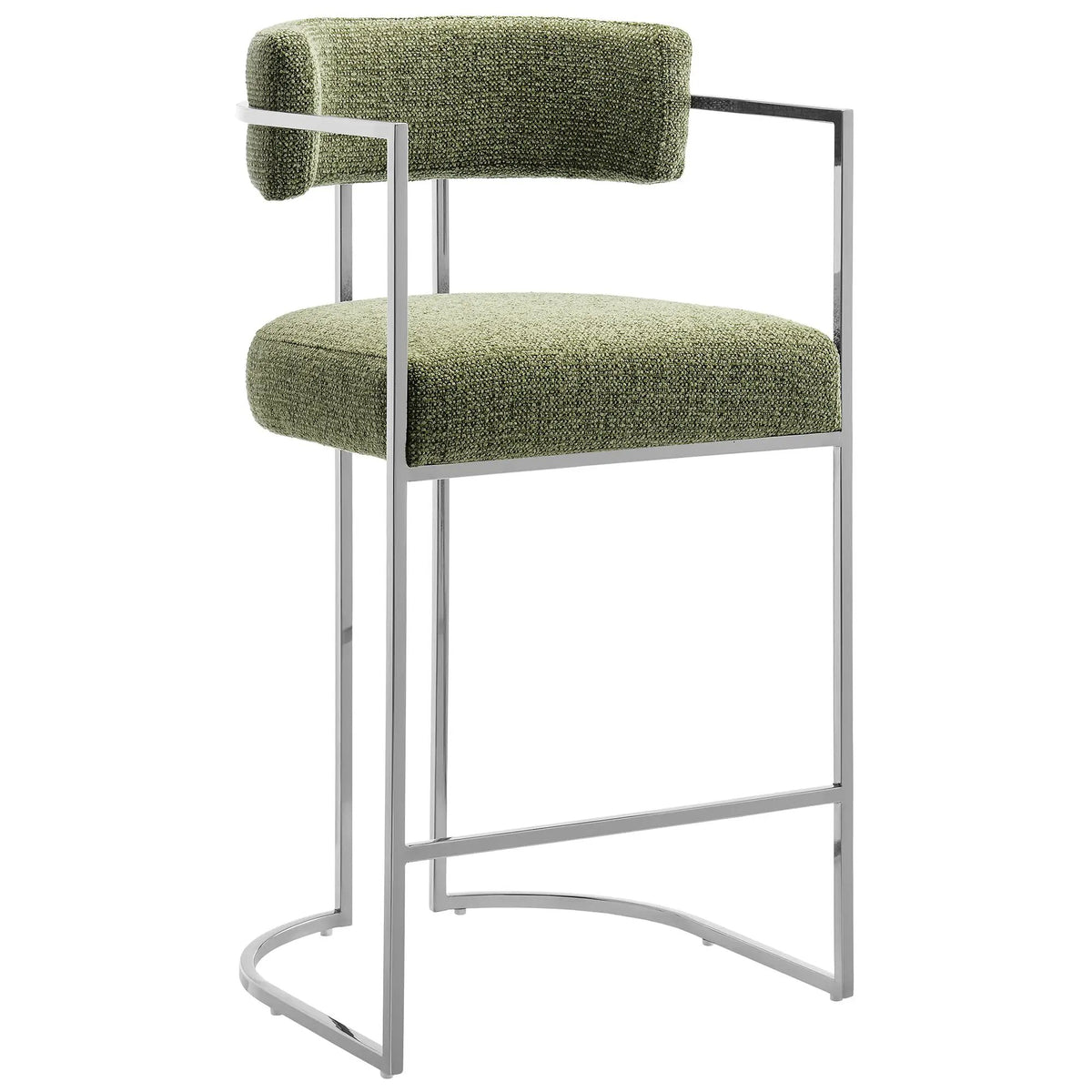 Huron Curved Back Fabric and Metal Counter Stool by Modway by HouseOfZazla