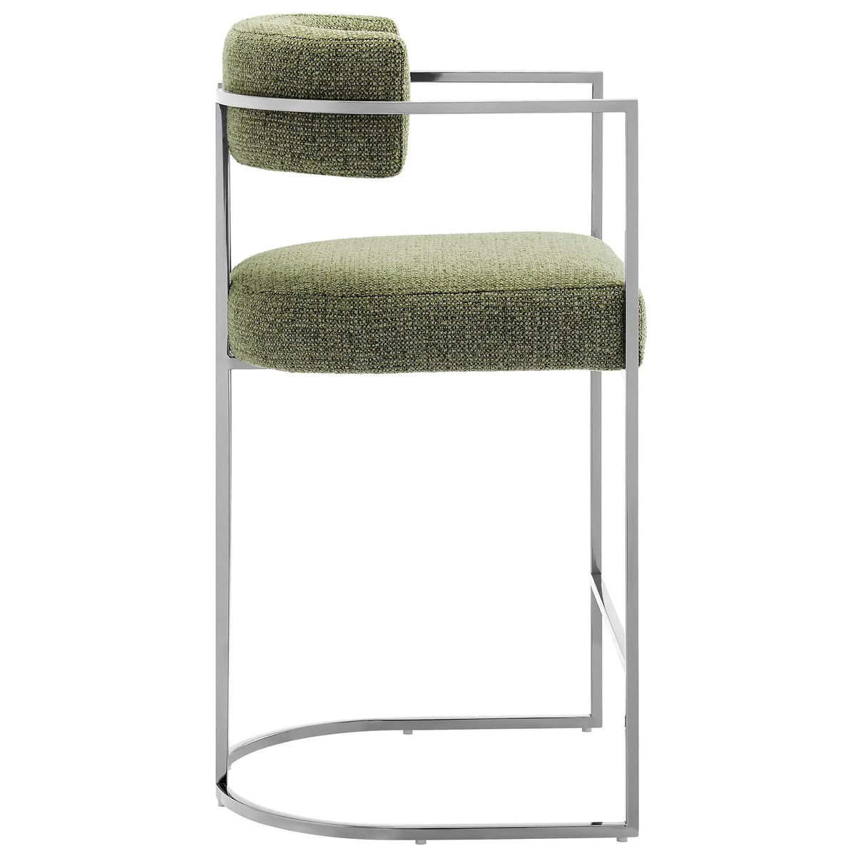 Huron Curved Back Fabric and Metal Counter Stool by Modway by HouseOfZazla