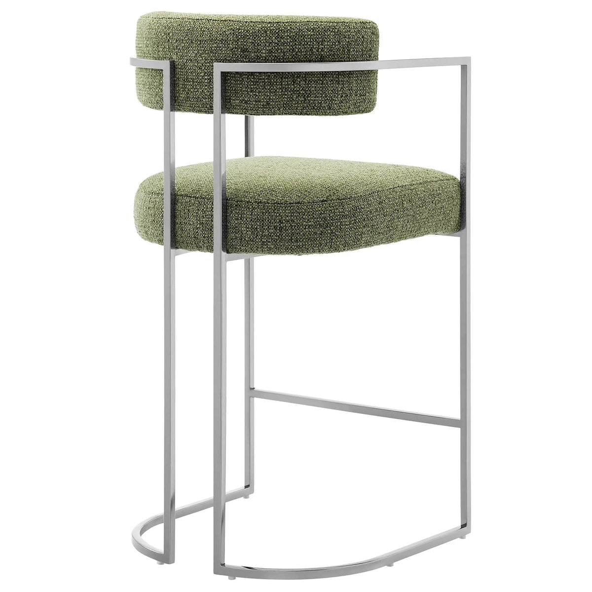 Huron Curved Back Fabric and Metal Counter Stool by Modway by HouseOfZazla