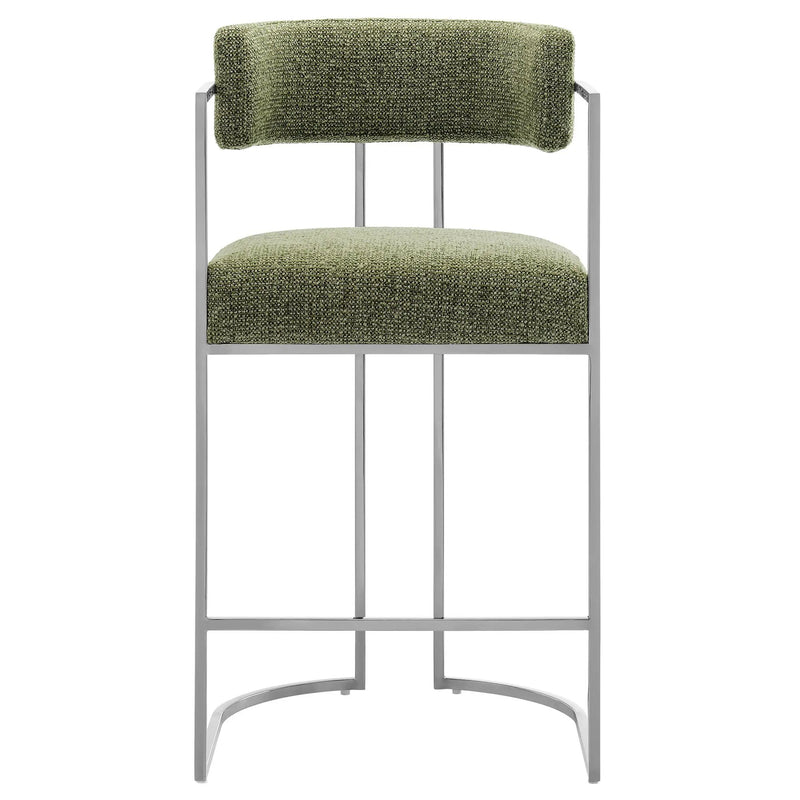 Huron Curved Back Fabric and Metal Counter Stool by Modway by HouseOfZazla