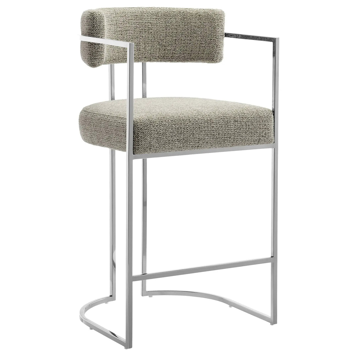 Huron Curved Back Fabric and Metal Counter Stool by Modway by HouseOfZazla