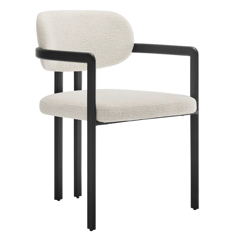Elio Barrel Fabric and Metal Dining Chair by Modway by HouseOfZazla