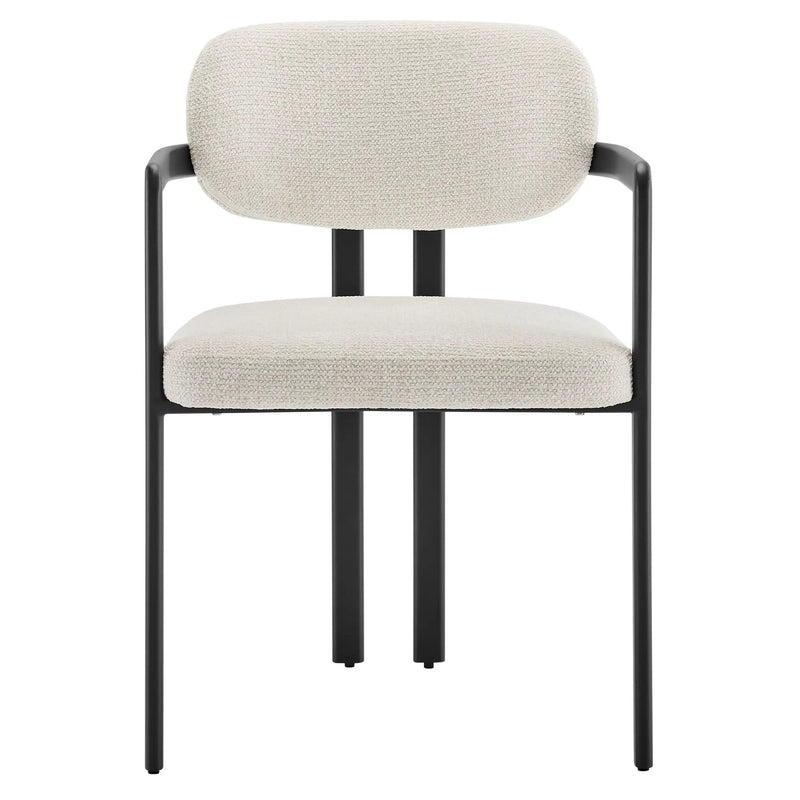 Elio Barrel Fabric and Metal Dining Chair by Modway by HouseOfZazla