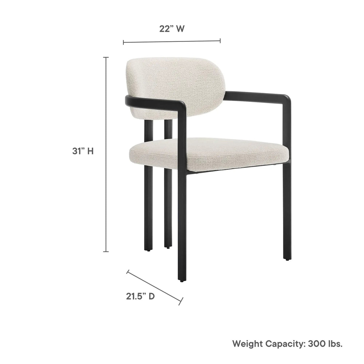 Elio Barrel Fabric and Metal Dining Chair by Modway by HouseOfZazla