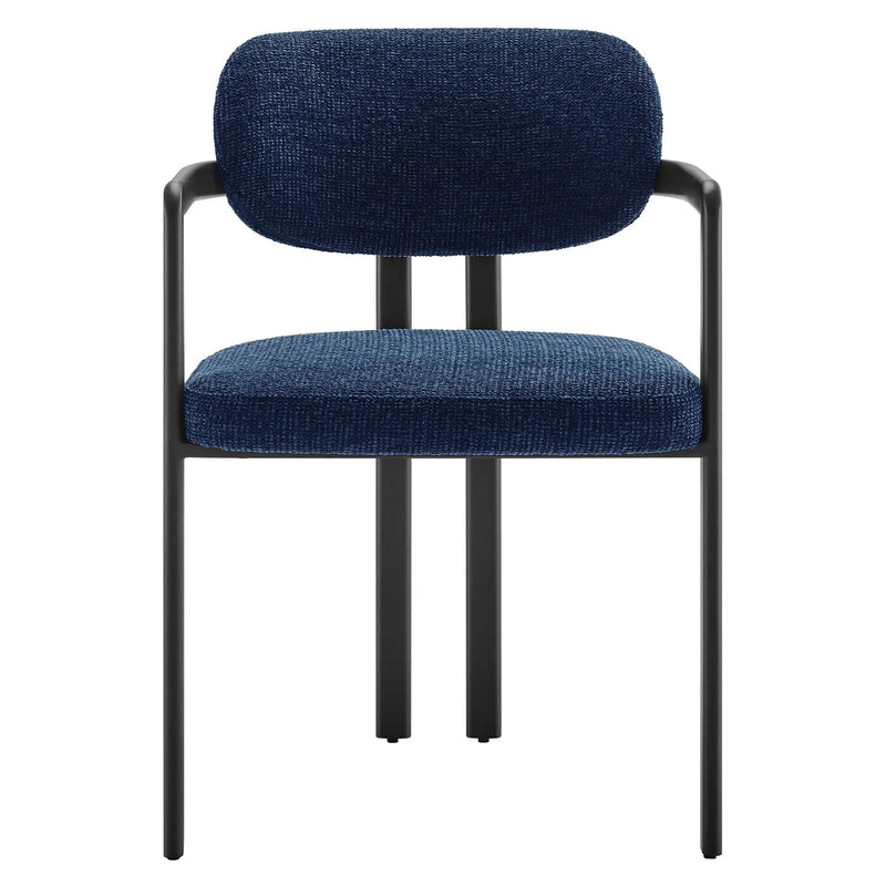 Elio Barrel Fabric and Metal Dining Chair by Modway by HouseOfZazla