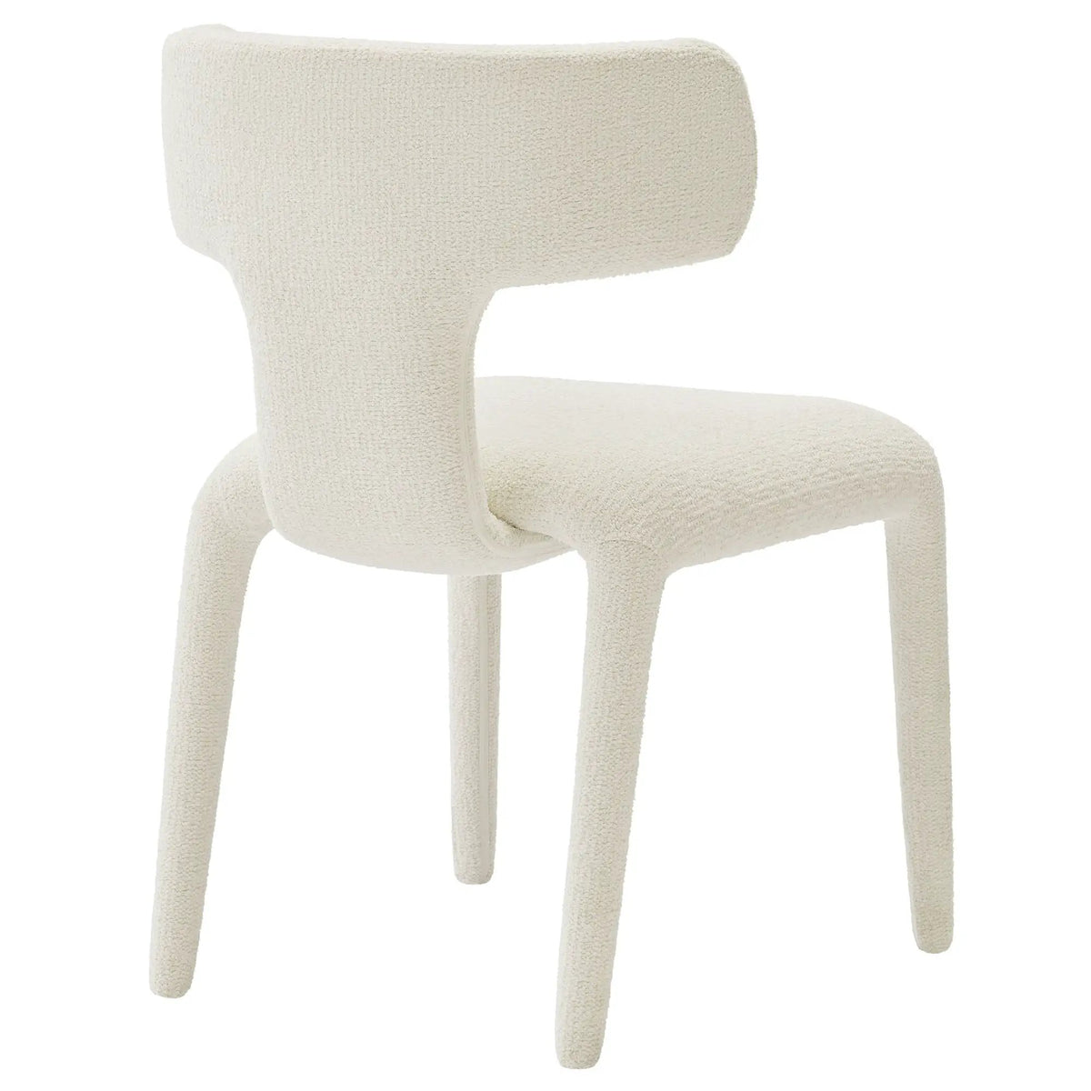 Stellan Curved Back Boucle Upholstered Dining Chair Set of 2 by HouseOfZazla