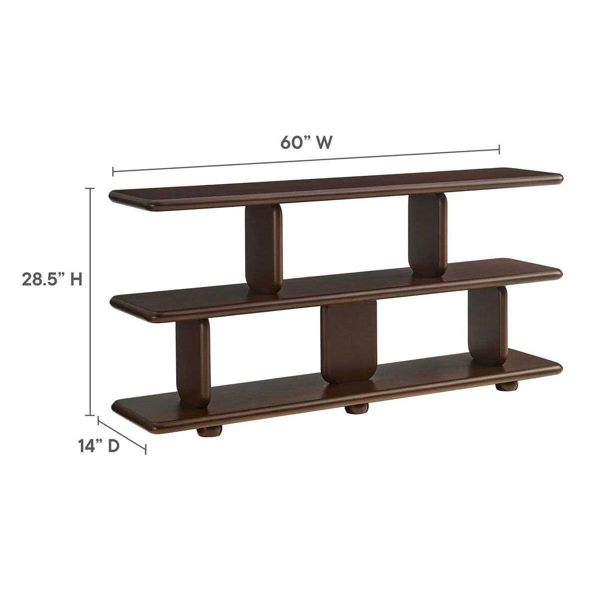 Lyle Sculptural 2-Tier Bookshelf by Modway by HouseOfZazla