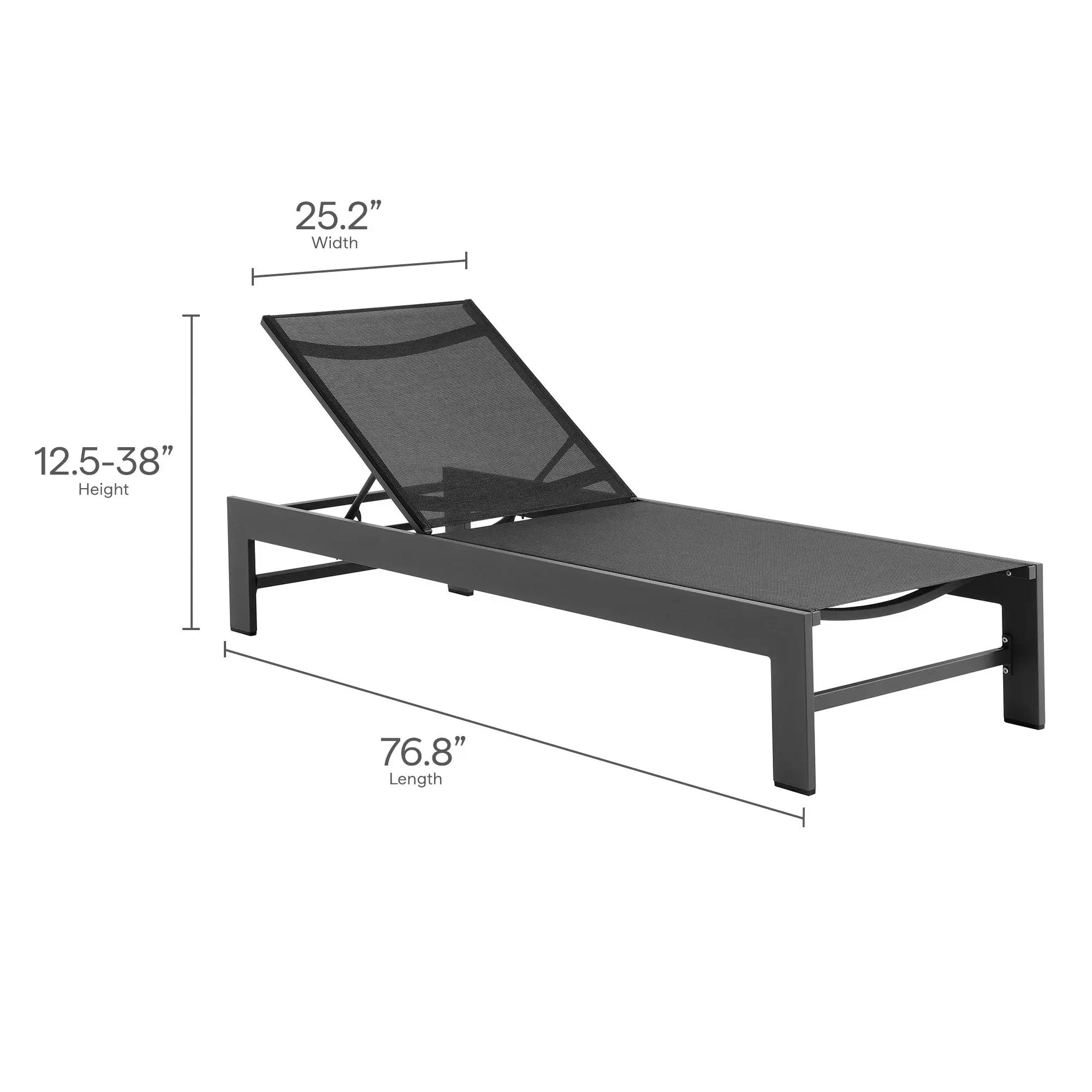 Tahoe Outdoor Patio Mesh and Aluminum Chaise Lounge by Modway by HouseOfZazla