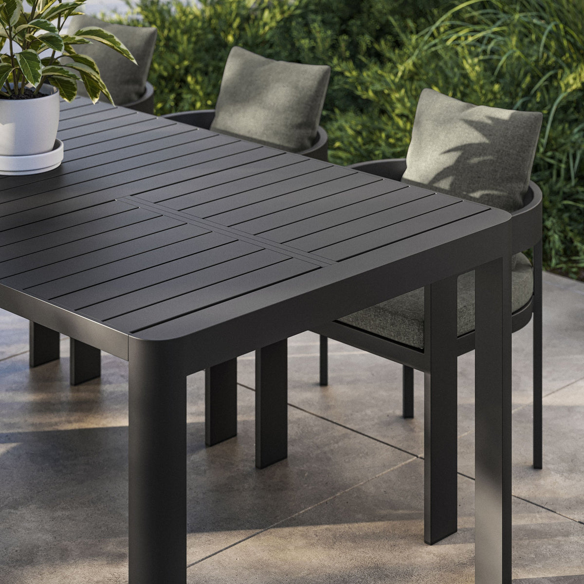 Tahoe Outdoor Patio Aluminum Extendable Dining Table by Modway, photo 10 of 10