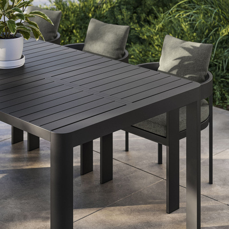Tahoe Outdoor Patio Aluminum Extendable Dining Table by Modway, photo 10 of 10