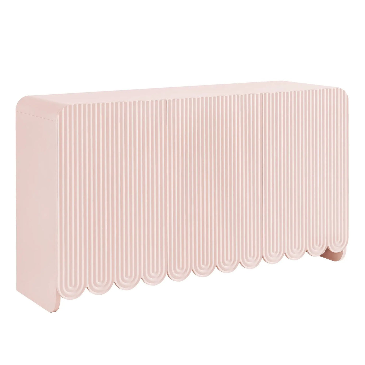 Dahlia Fluted and Scalloped Sideboard Storage Cabinet by HouseOfZazla